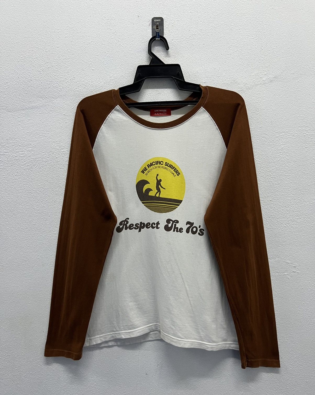 Vintage LARK FREEDOM THE PACIFIC SURFERS RESPECT THE 70’s SHIRT Size US M / EU 48-50 / 2 - 1 Thumbnail