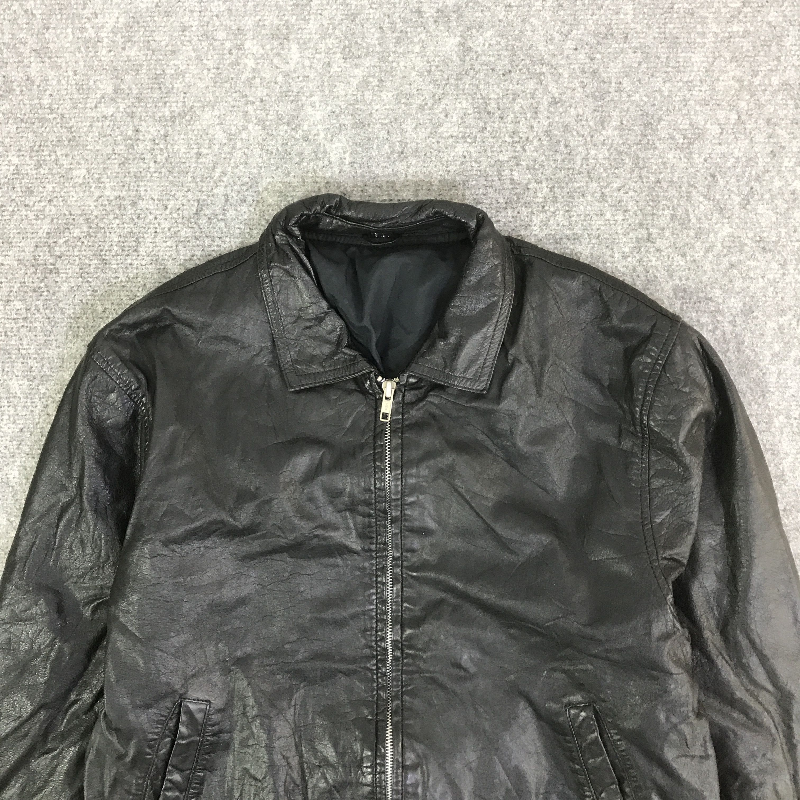 Japanese Brand JAPANESE BRAND LEATHER BOMBER JACKET K116B14 Size US L / EU 52-54 / 3 - 2 Thumbnail