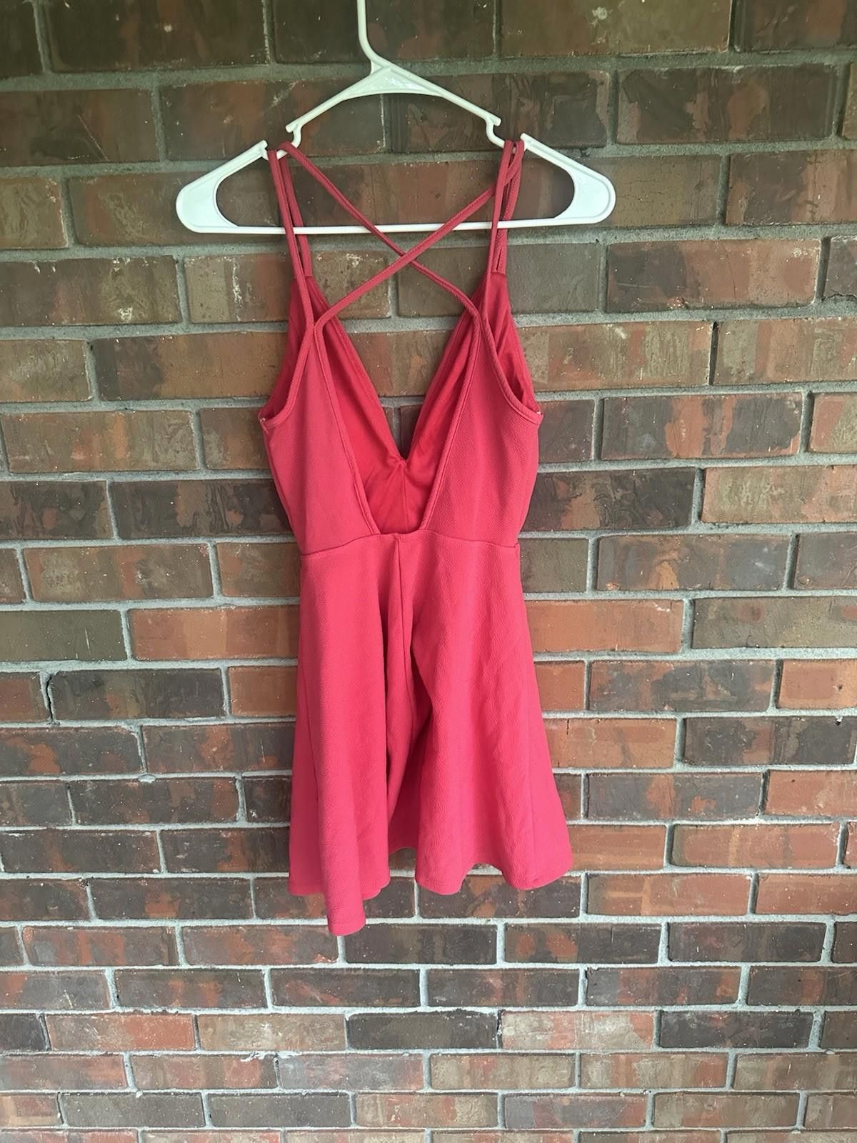 rue21 Women's Fit And Flare Tank Dress XS Extra Small Pink Rue 21 Size XS / US 0-2 / IT 36-38 - 5 Thumbnail