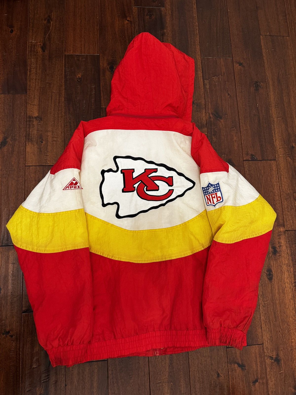 Apex One Vintage 90s Kansas Chiefs jacket Apex One Pro line Size US L / EU 52-54 / 3 - 3 Thumbnail