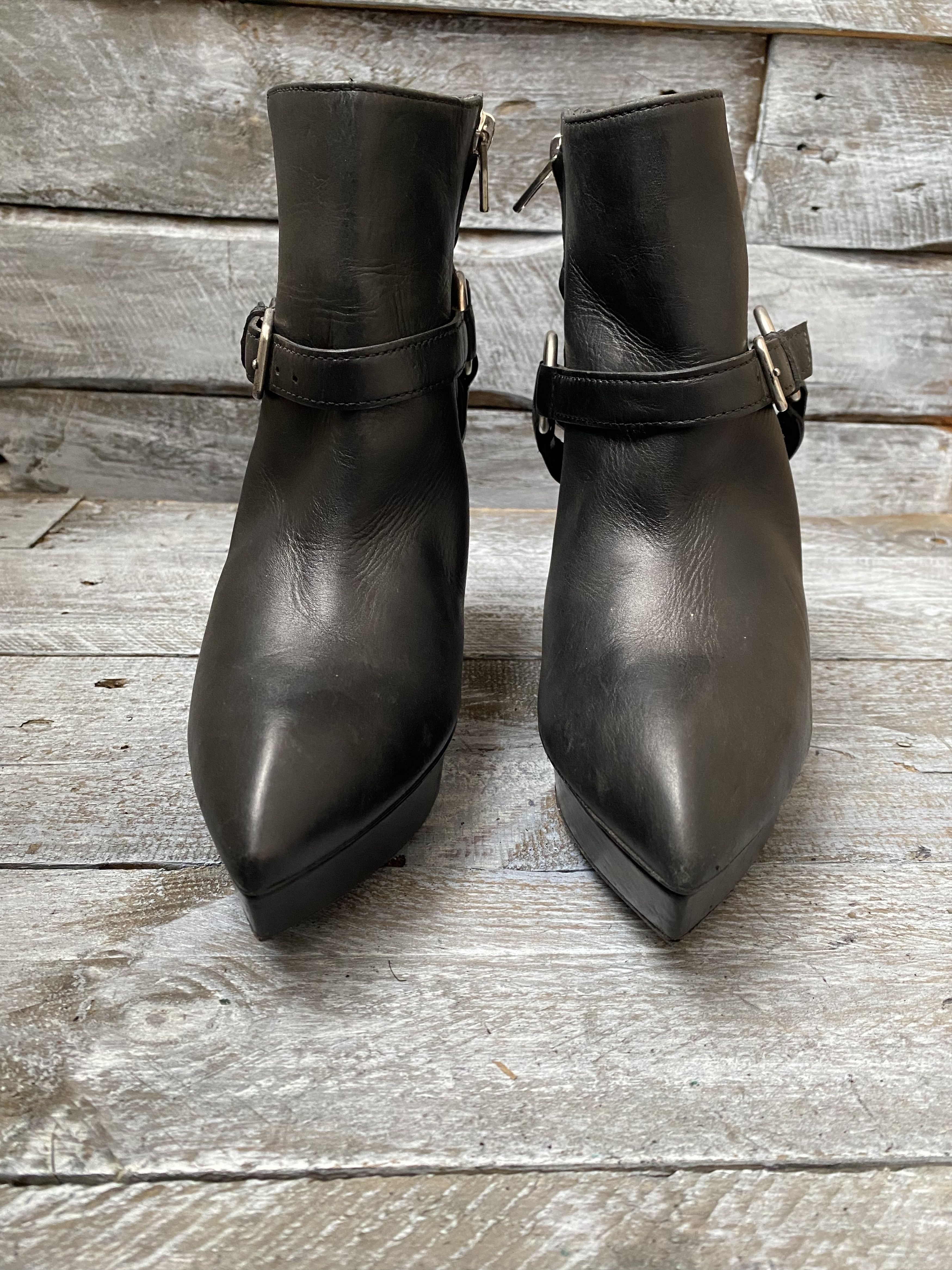 Designer × Saint Laurent Paris Saint laurent janis harness punk platform boots sz38.5 Size US 8 / IT 38 - 3 Thumbnail