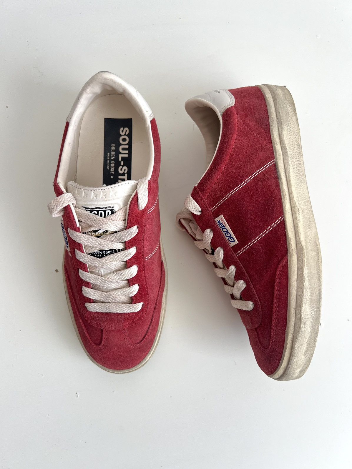Golden Goose Golden Goose Soul Star Dark Red/Milk Sneakers Size US 8.5 / IT 38.5 - 9 Thumbnail