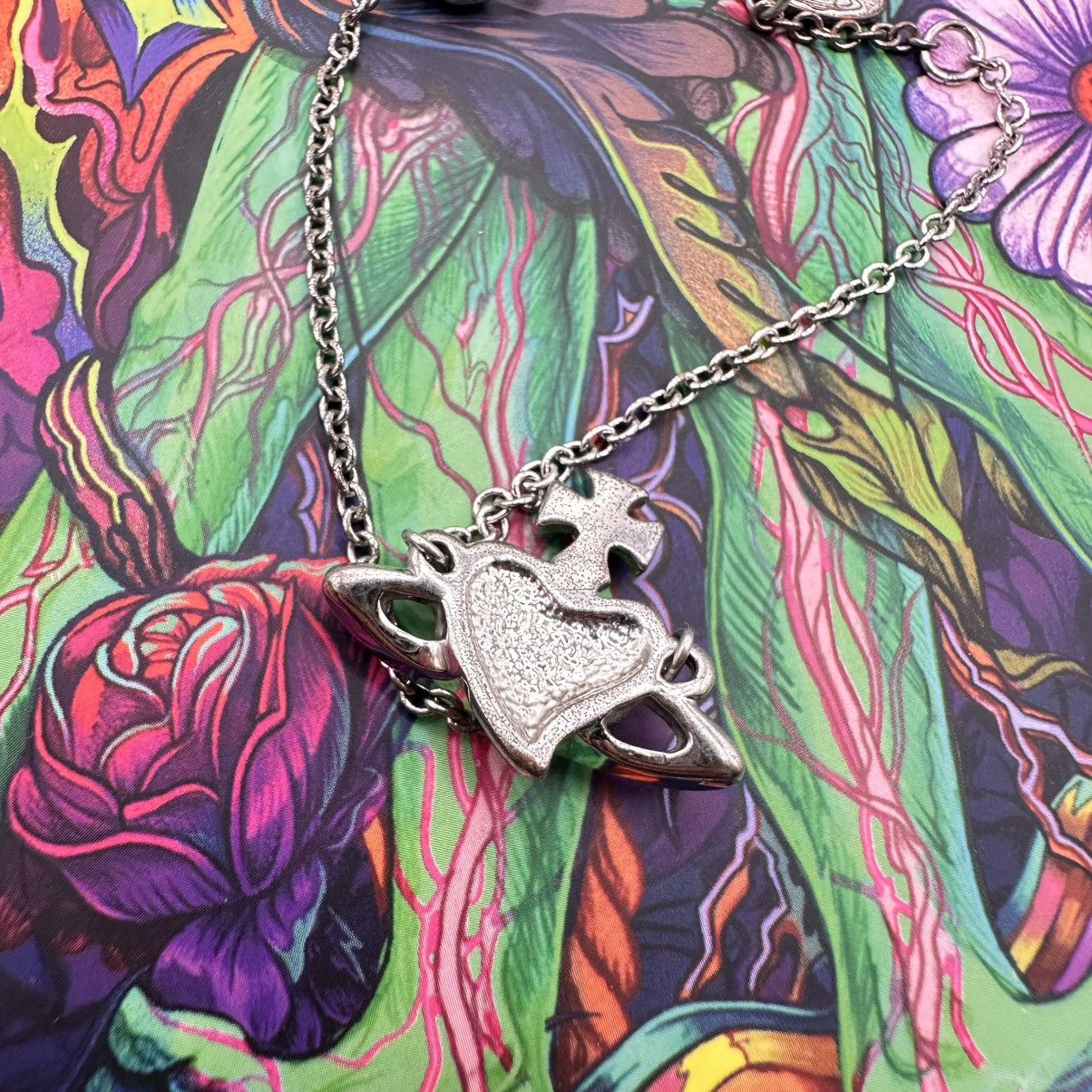 Vivienne Westwood Vivienne Westwood ♥️ Heart pendant Bracelet Cristals Size ONE SIZE - 4 Thumbnail
