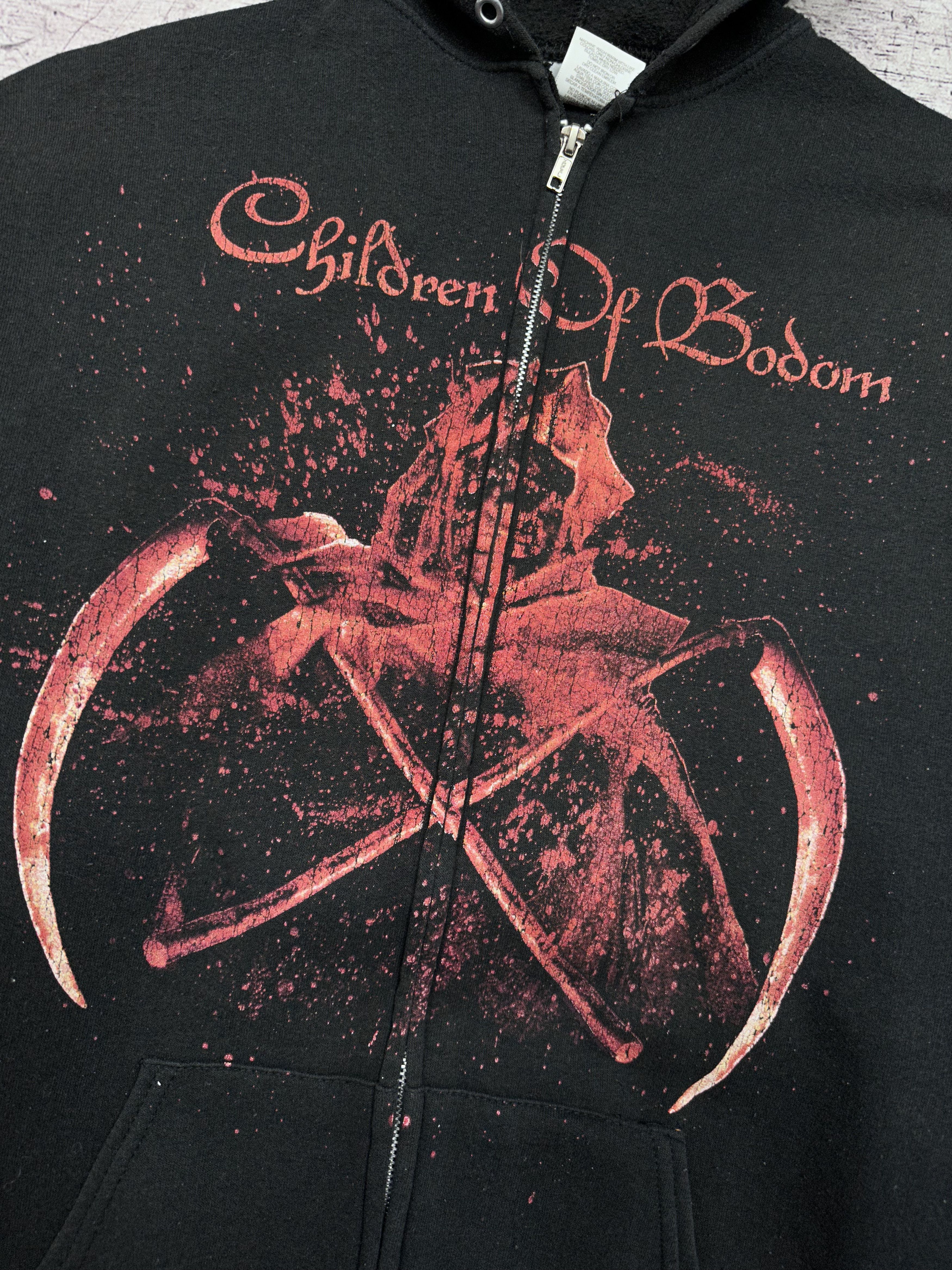 Band Tees × Vintage Children of Sodom Vintage Mens Zip Hoodie Size US XL / EU 56 / 4 - 3 Thumbnail