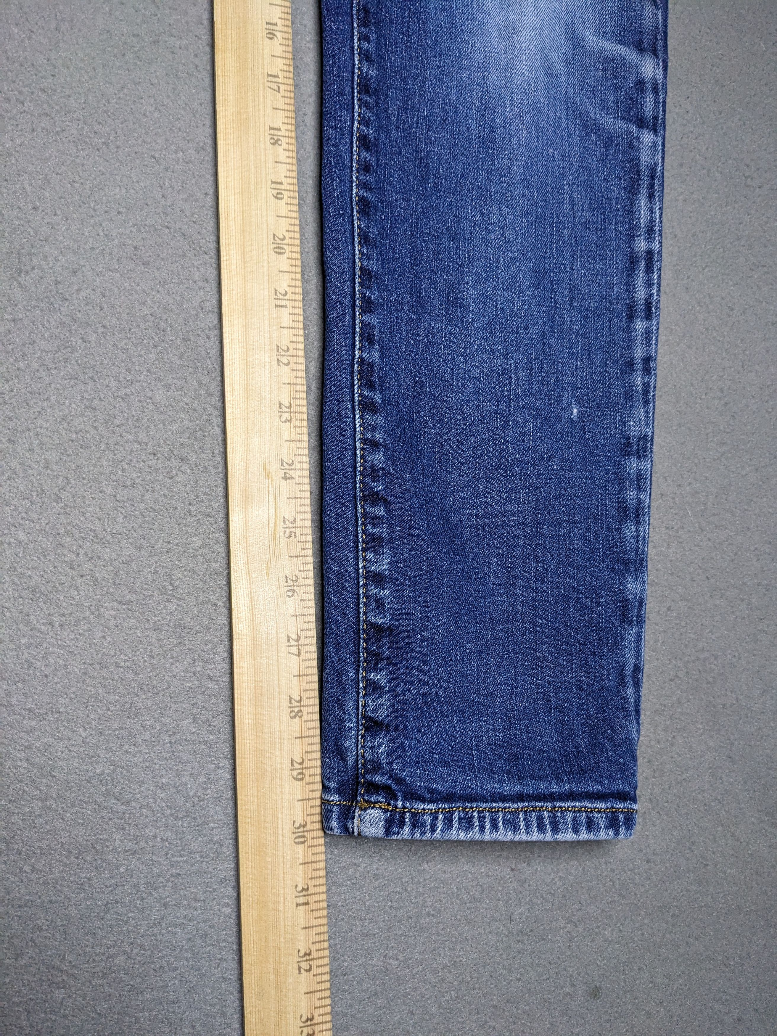 Diesel Diesel D-STRUKT Jeans 36x30 Slim Blue Denim Distressed Italy Size US 36 / EU 52 - 14 Thumbnail