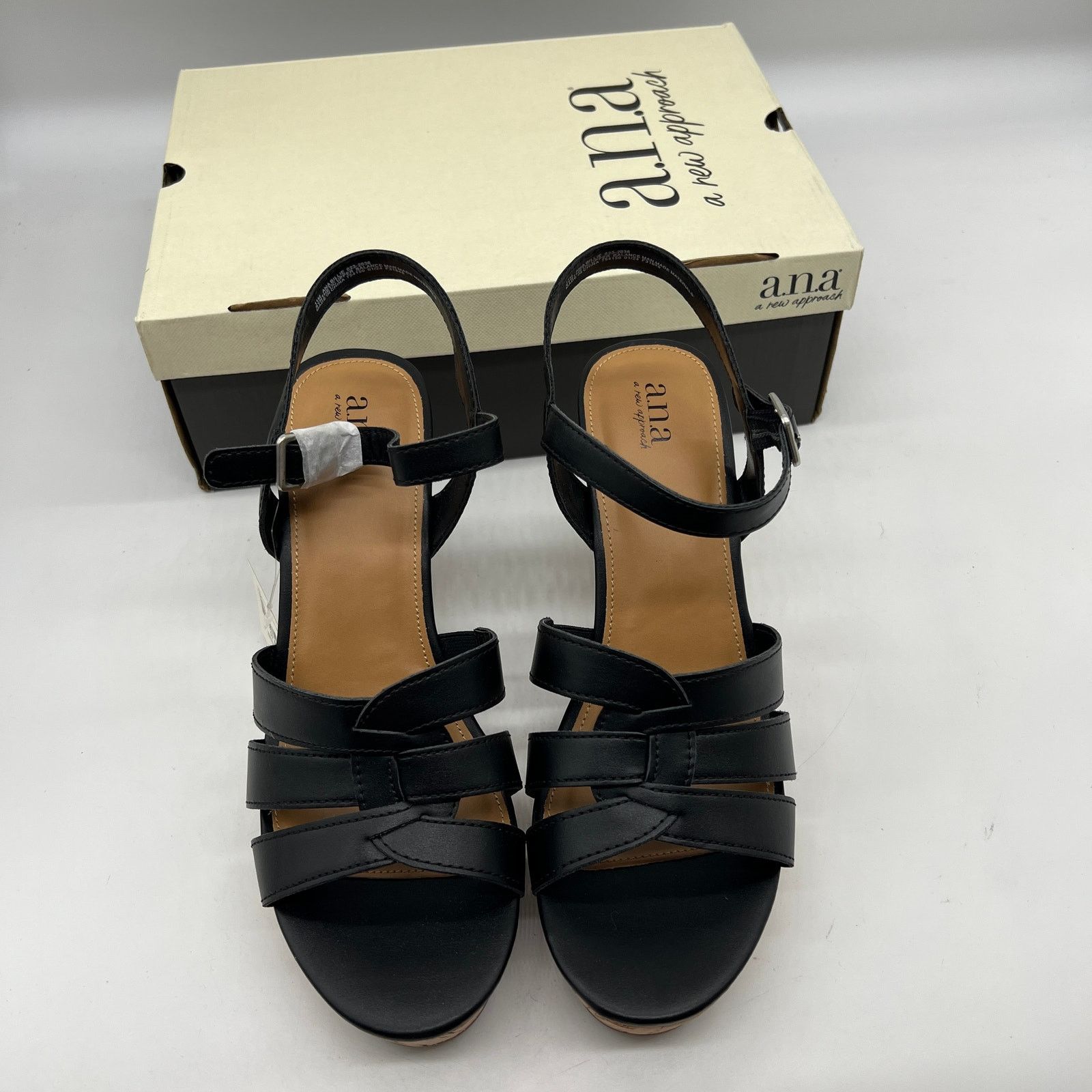 Other a.n.a Womens Billie Heeled Sandals Black Color Size 11M Size US 11 / IT 41 - 3 Thumbnail