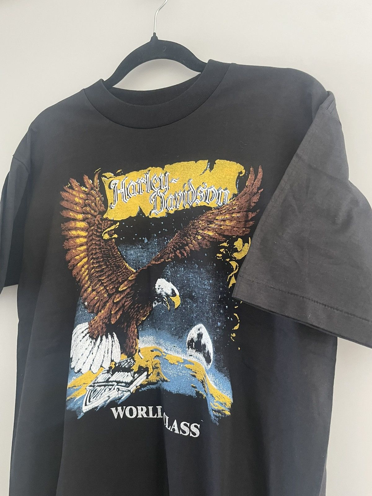 Harley Davidson 1990's 3D Emblem Harley Davidson deadstock single stitch tee Size US L / EU 52-54 / 3 - 2 Thumbnail