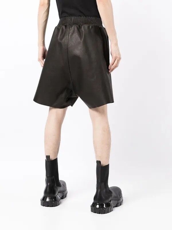 Rick Owens Rick Owens Gethsemane FW21 Leather Shorts Black Size US 32 Size US 32 / EU 48 - 2 Thumbnail
