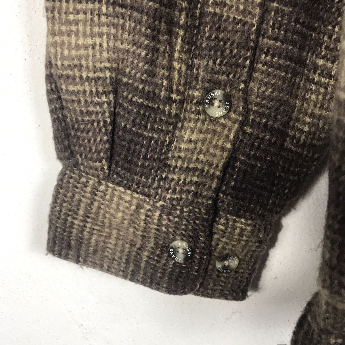 Japanese Brand × Kansai Yamamoto × Vintage 🔥Rare🔥Vintage Kansai Yamamoto Wool Flannel Jacket Size US M / EU 48-50 / 2 - 9 Thumbnail