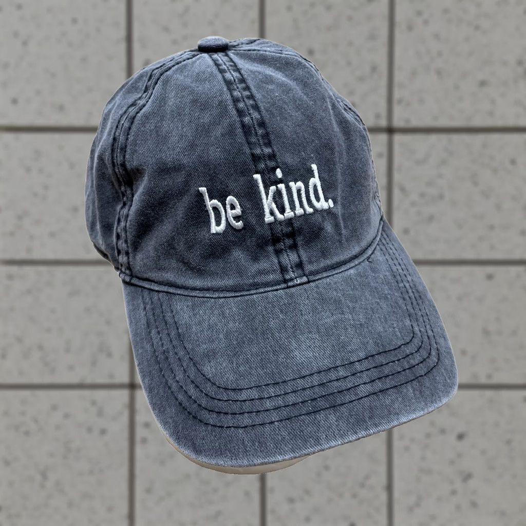 Vintage be kind. Adjustable Clasp Hat Gray Light Twill Baseball Cap Streetwear Gym Yoga Hat Women's Baseball Cap Twill Gray Adjustable Clasp Be kind. Size ONE SIZE - 1 Thumbnail