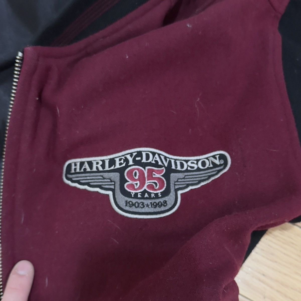 Harley Davidson HARLEY-DAVIDSON 95th Anniversary Varsity Letterman Jacket XL Size US XL / EU 56 / 4 - 8 Thumbnail