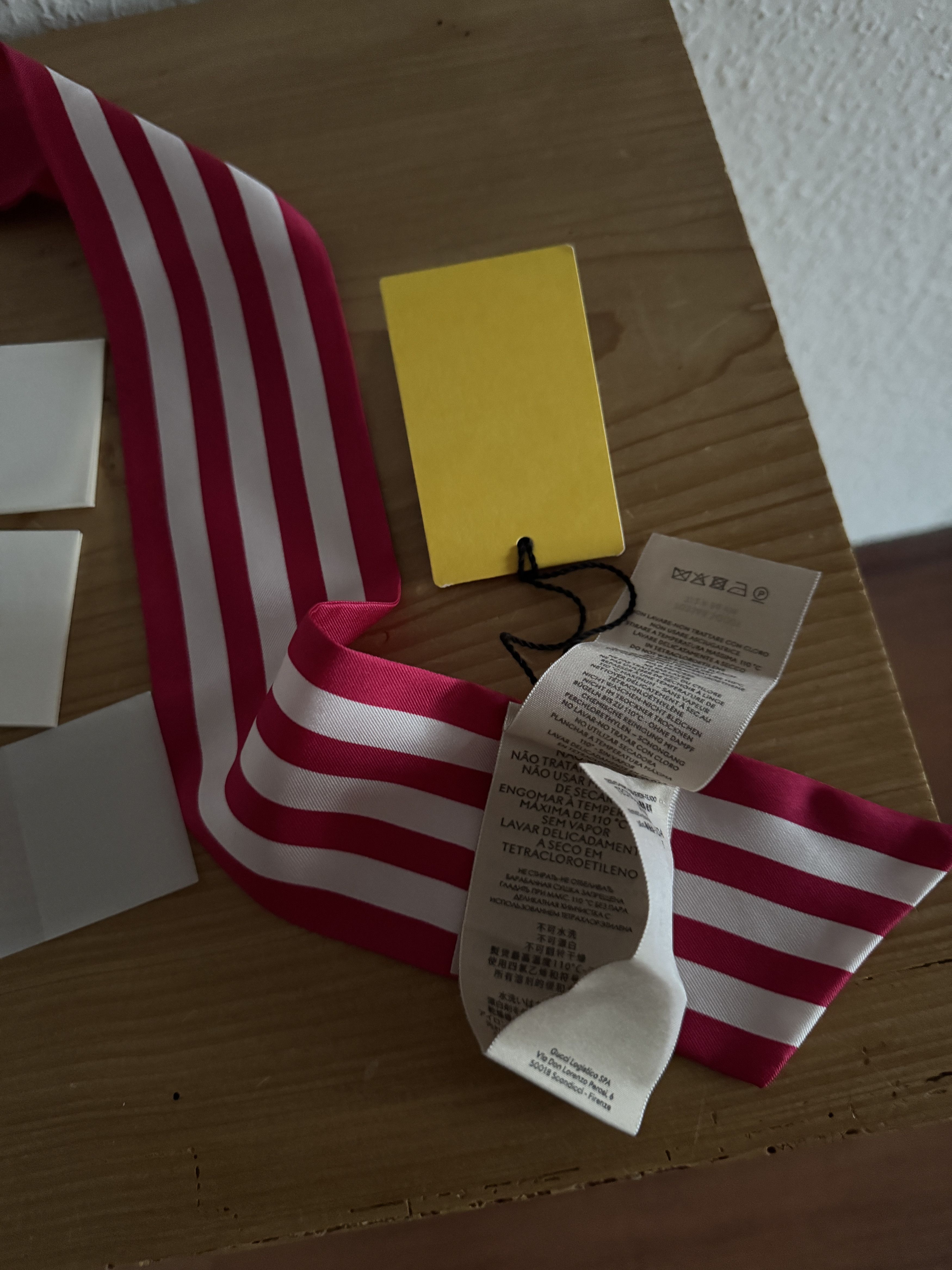 Adidas × Gucci Silk Twilly Scarf Size ONE SIZE - 11 Thumbnail
