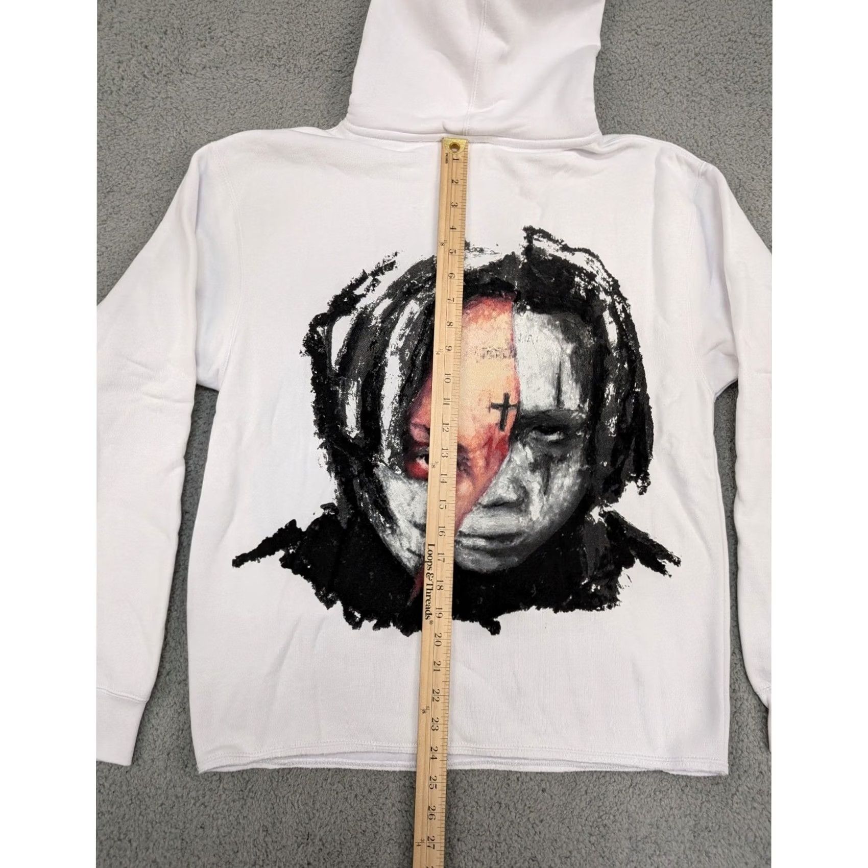 Revenge Revenge x Trippie Redd Hoodie Mens Small White Pullover Arc Graphic Logo USA New Size US S / EU 44-46 / 1 - 5 Thumbnail