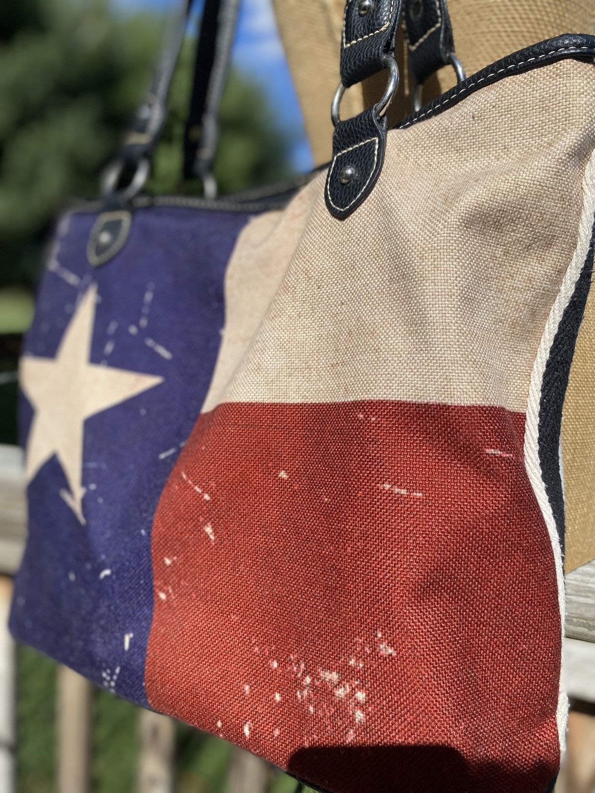 Other Montana West USA Texas Flag Canvas Large Tote Bag Size ONE SIZE - 5 Thumbnail