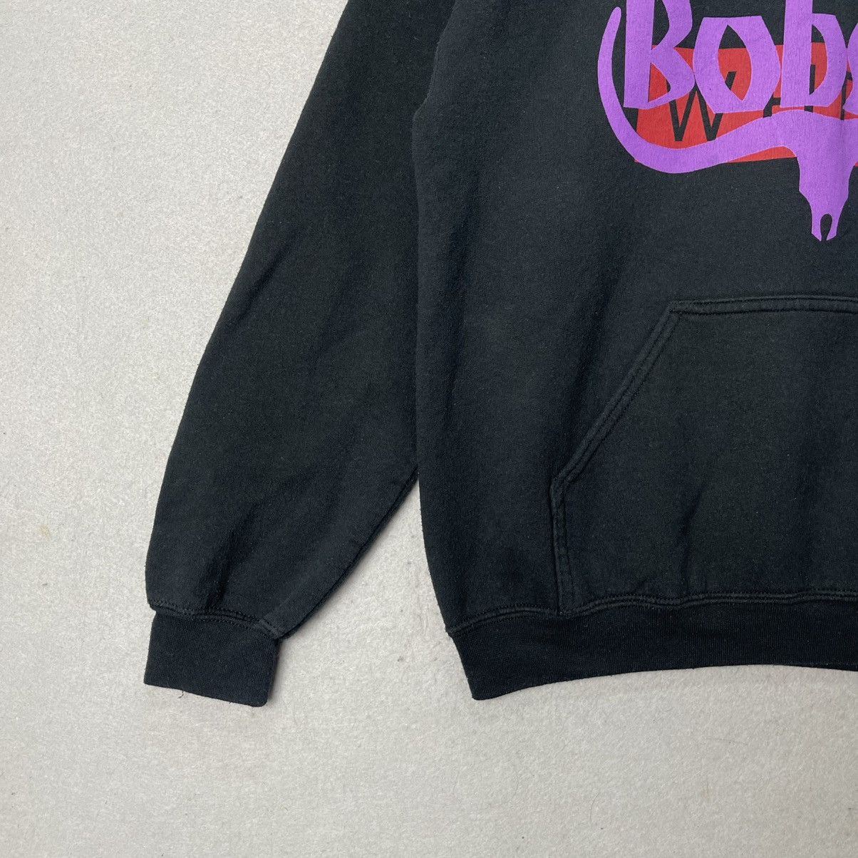 Japanese Brand WHEIR “Bobson” Graphic Pullover Hoodie – Black (Size M) Size US M / EU 48-50 / 2 - 5 Thumbnail