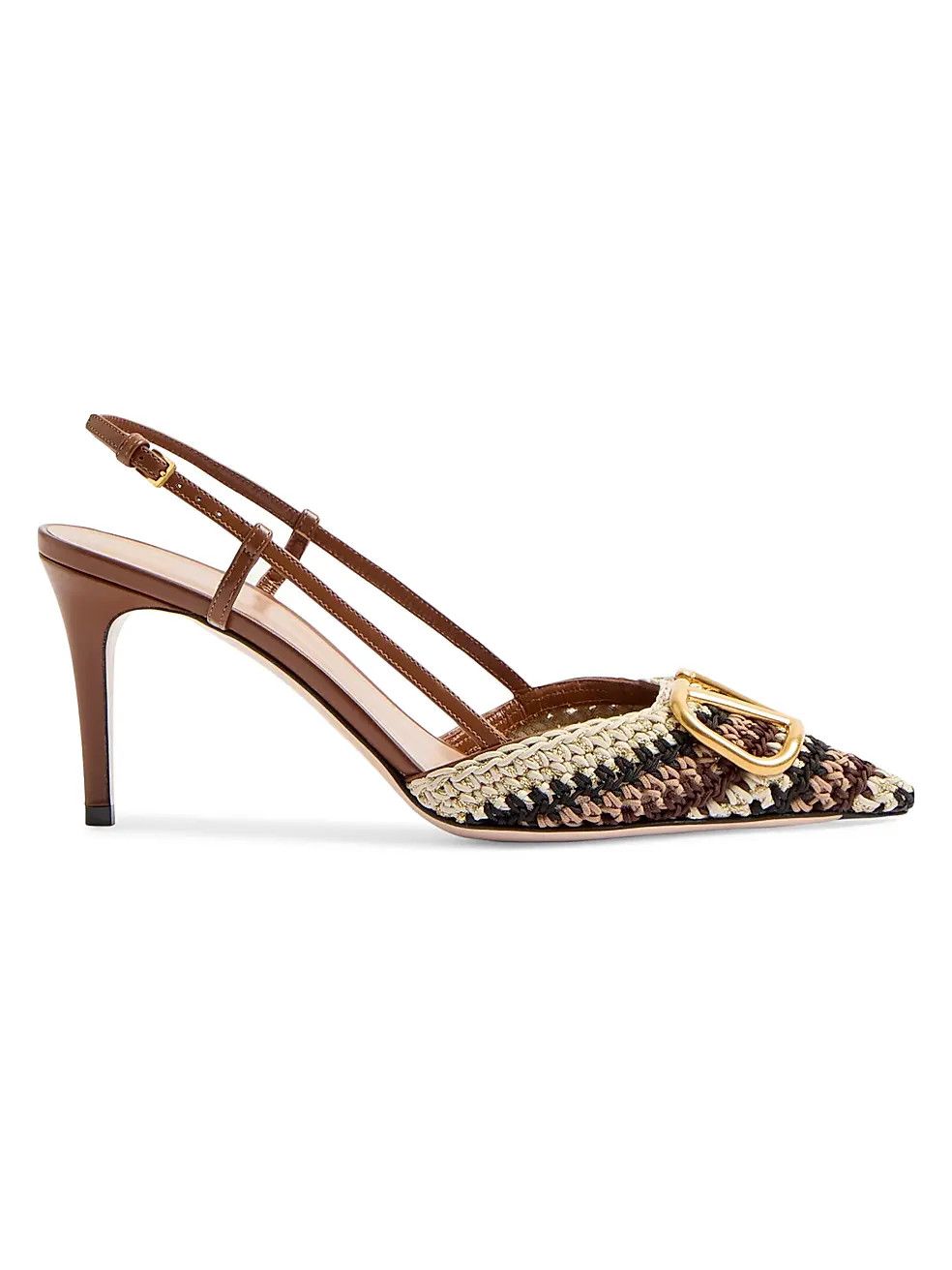 Valentino os11x0126 VLogo Signature Slingback Pumps in Multicolor Size US 7 / IT 37 - 1 Thumbnail