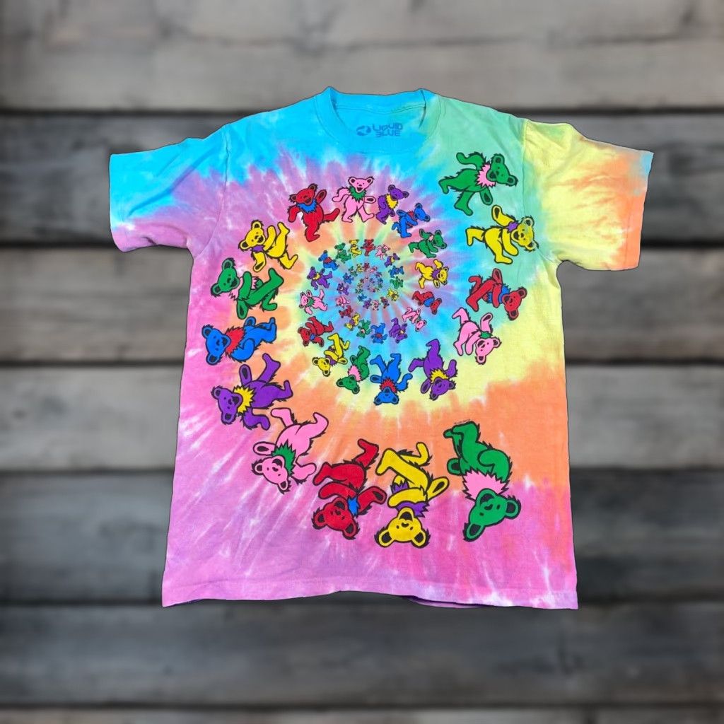 Liquid Blue VINTAGE Liquid Blue Grateful Dead T-Shirt Adult Small Tie Dye Spiral Bear 1995 Size US S / EU 44-46 / 1 - 1 Thumbnail