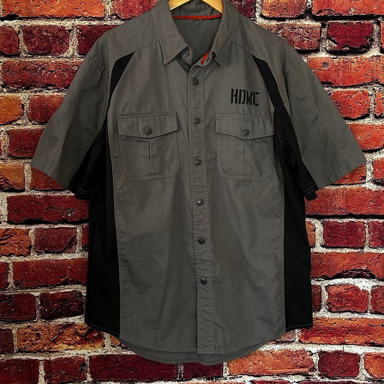 Harley Davidson Harley Davidson short sleeve button down shirt Size US XL / EU 56 / 4 - 2 Thumbnail