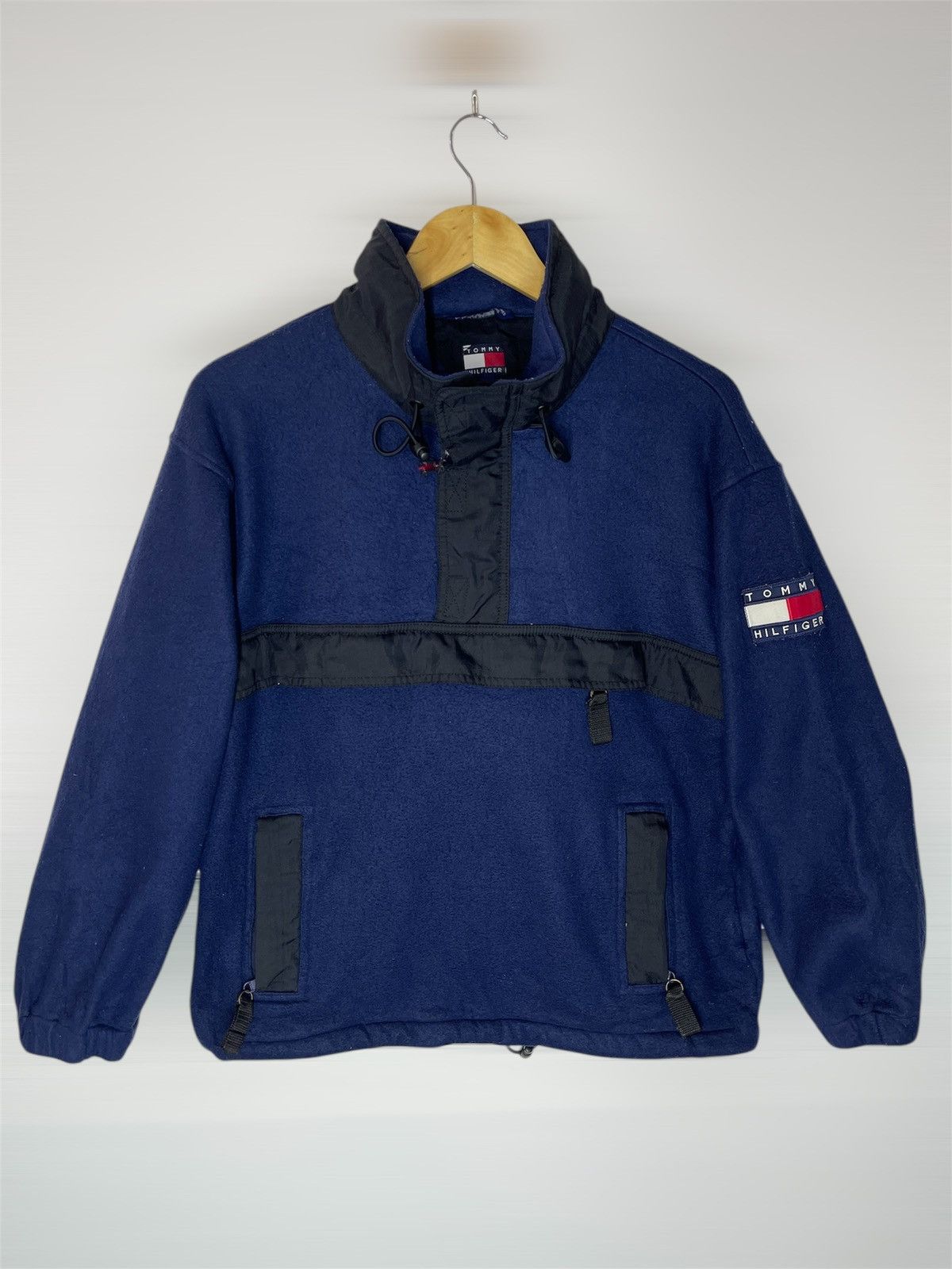 Tommy Hilfiger Vintage Tommy Hilfiger Anorak Fleece Jacket Size US M / EU 48-50 / 2 - 1 Thumbnail