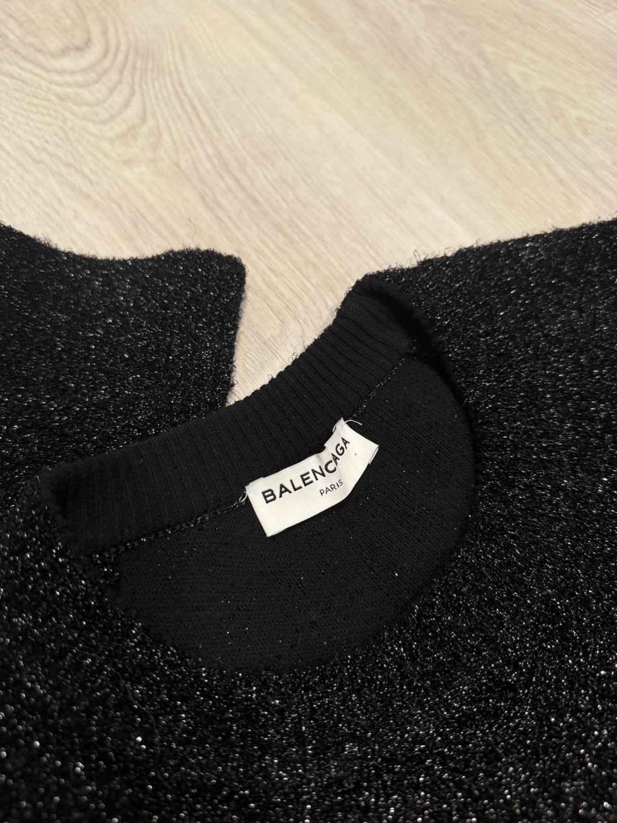 Balenciaga s/s 2018 sparkle cropped sweater!! Size US S / EU 44-46 / 1 - 6 Thumbnail