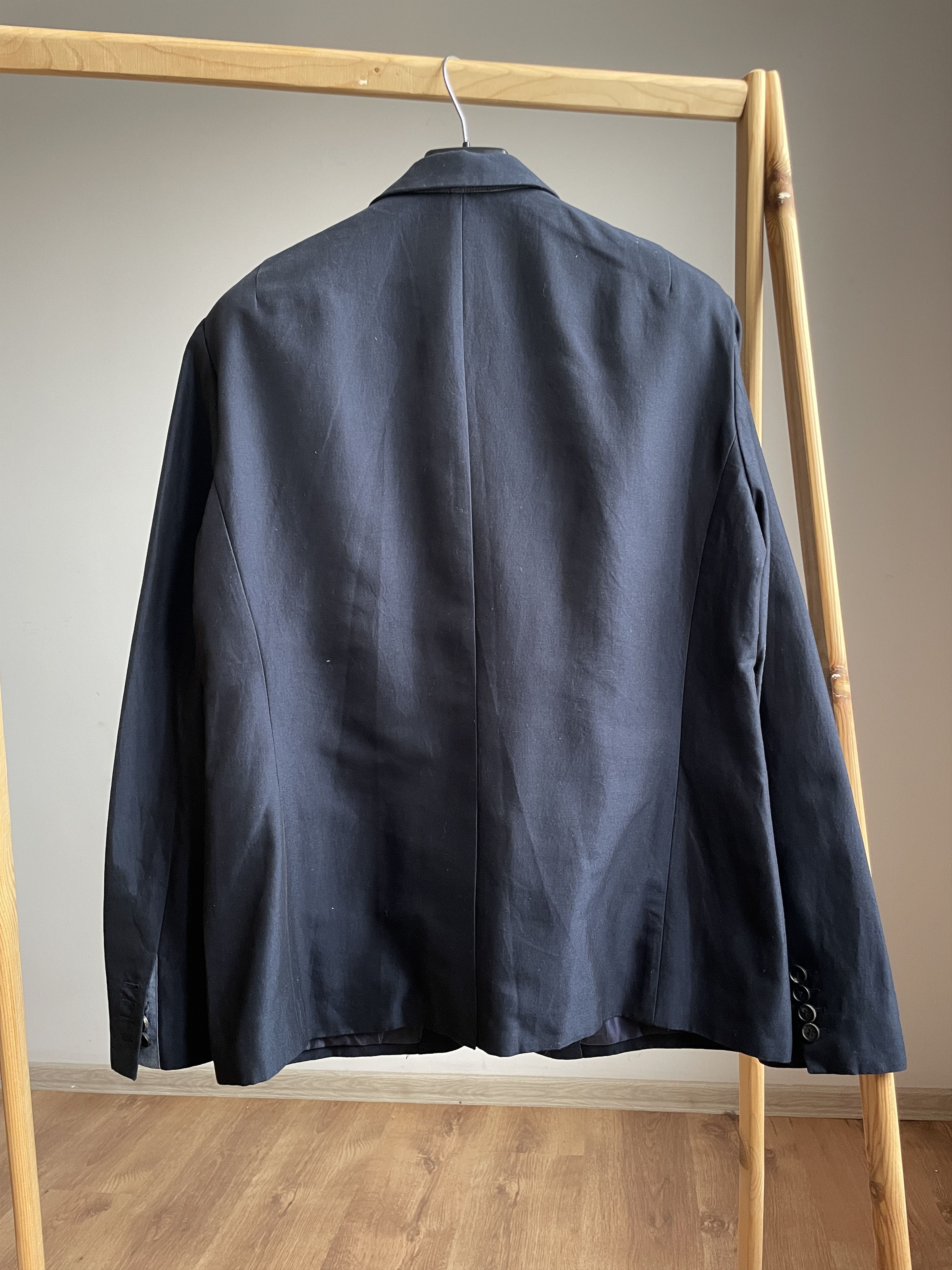 Allsaints Allsaints Unlined Cotton Navy Javal Blazer Size UK/US 42 Size 42R - 2 Thumbnail