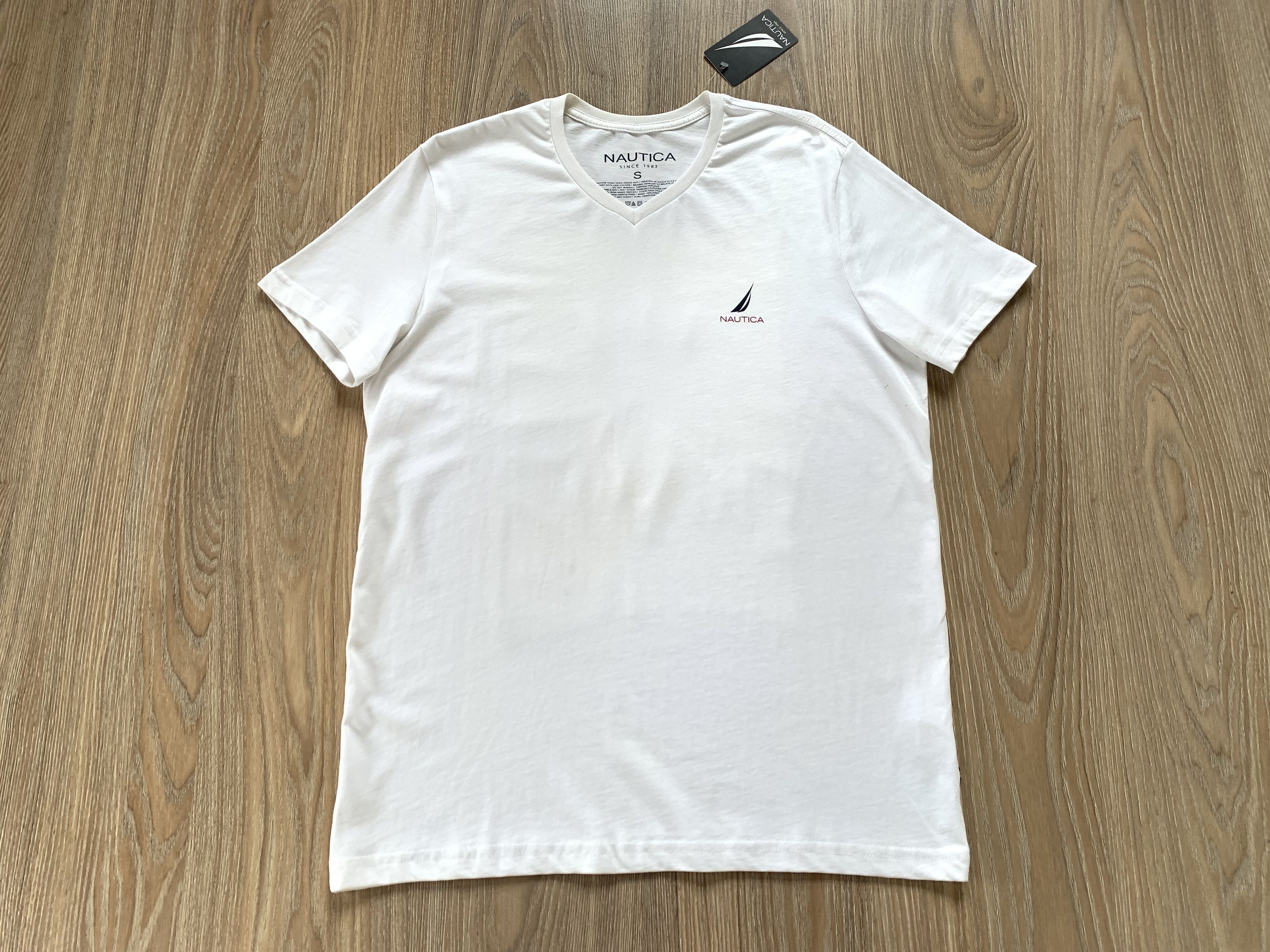 Other Nautica Printed White Cotton T Shirt Size US S / EU 44-46 / 1 - 2 Thumbnail