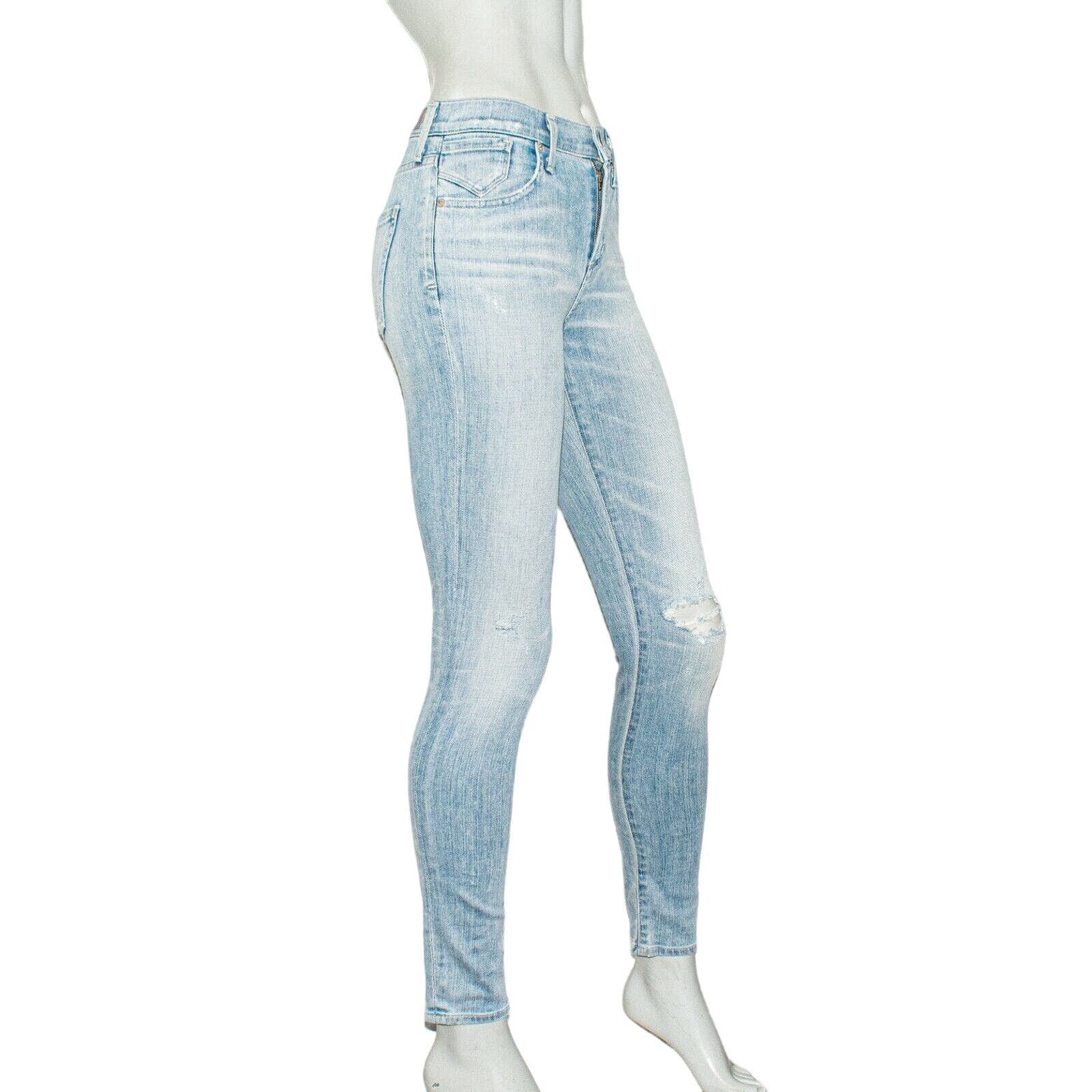 Agolde AGOLDE Sophie Skinny Denim Jeans light wash Rip distressed Size 24" / US 00 / IT 34 - 4 Thumbnail