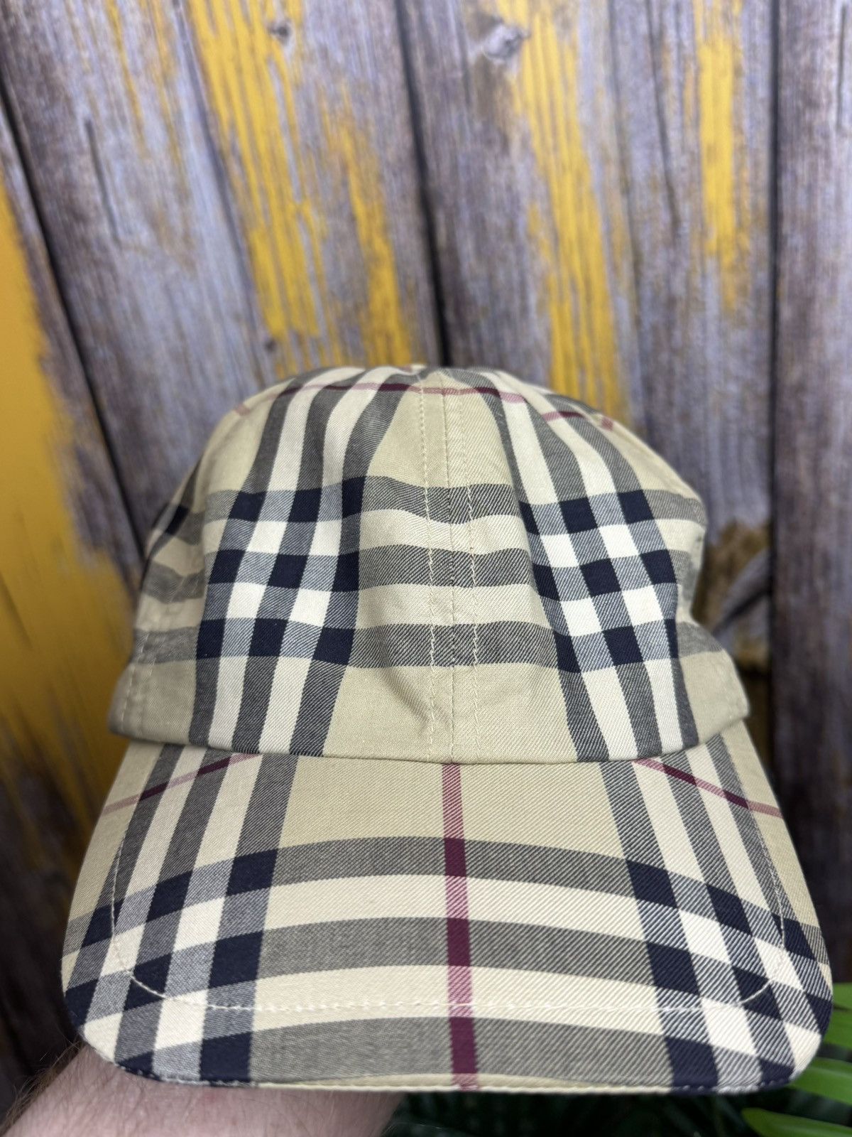 Burberry Burberry Classic Multi-Color Check Print Baseball Cap Hat Size ONE SIZE - 8 Thumbnail