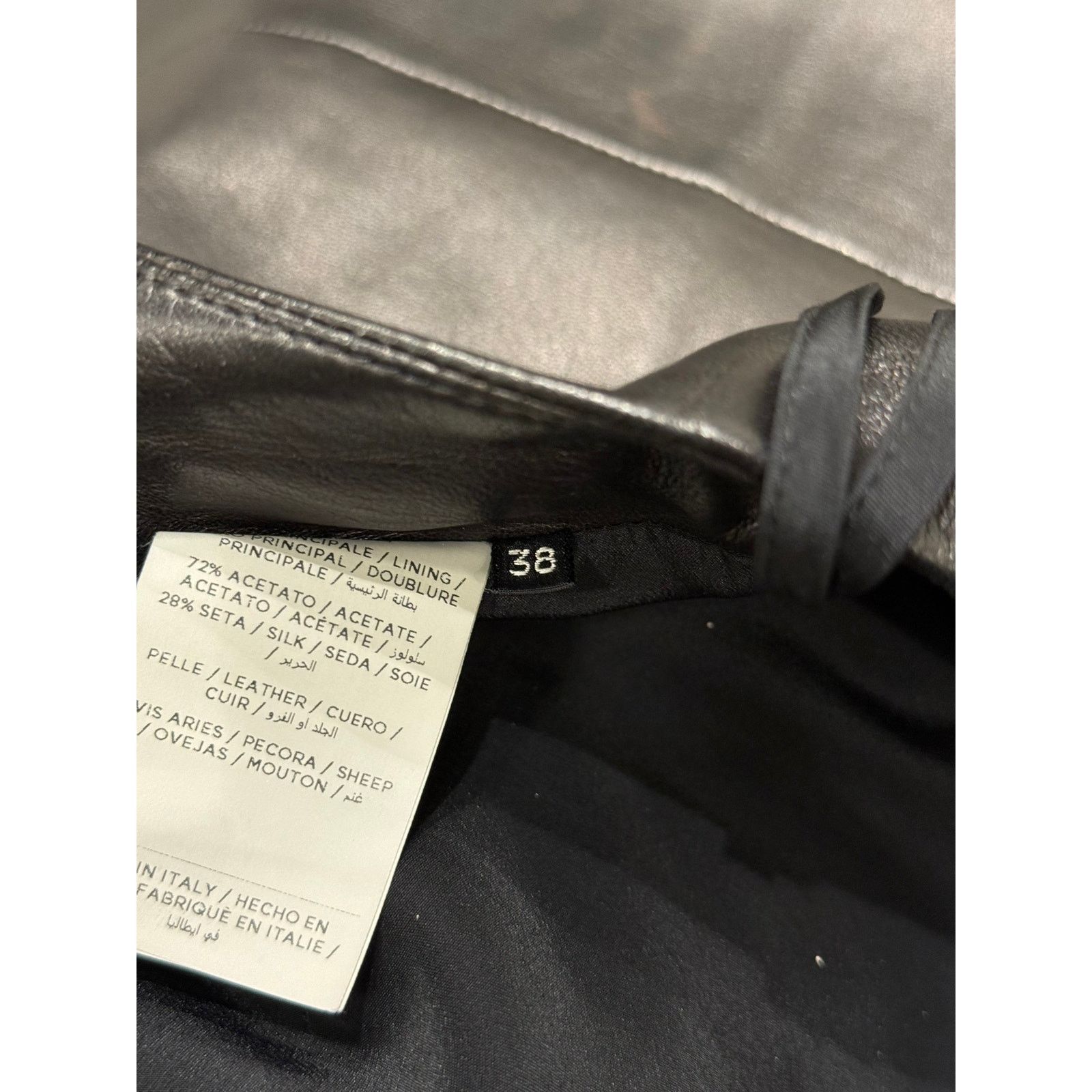 Tom Ford Tom Ford black zip knit and leather pencil skirt set Size S / US 4 / IT 40 - 16 Thumbnail