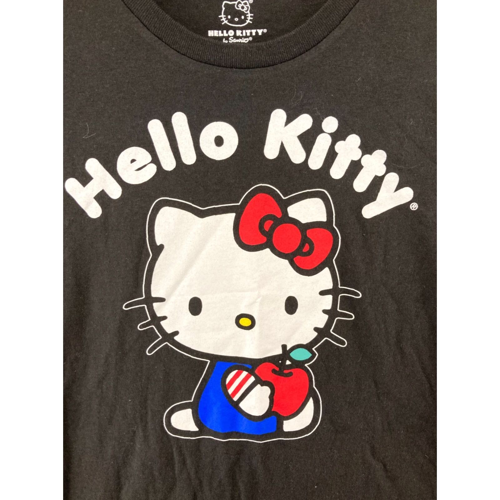 Vintage Hello Kitty Womens Shirt XS Black Sanrio Apple Shirt XS Black Hello Kitty Sanrio Cartoon Love Womens Size XS / US 0-2 / IT 36-38 - 2 Thumbnail