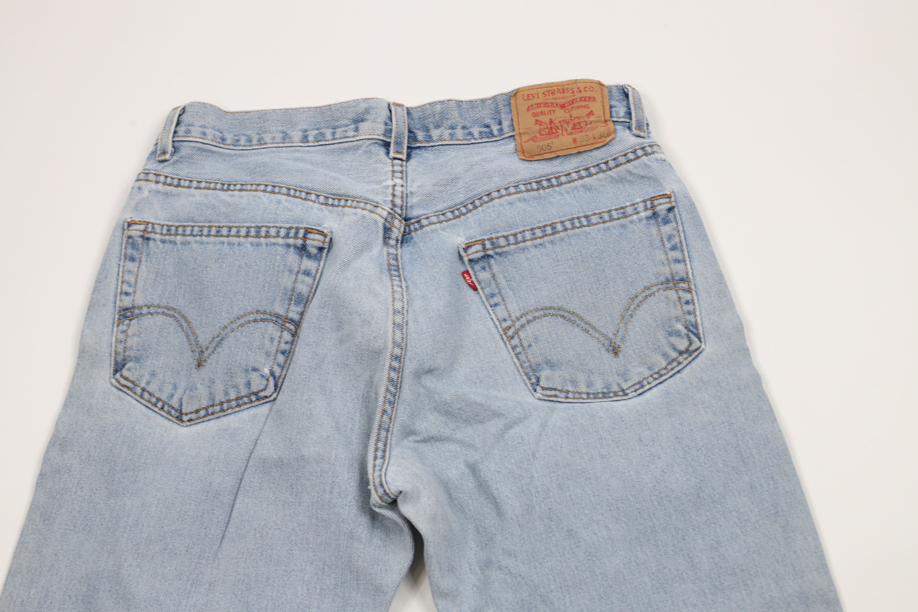 Levi's × Vintage Vintage Y2K 2003 Levis 505 Regular Fit Denim Jeans Blue Size US 32 / EU 48 - 12 Thumbnail
