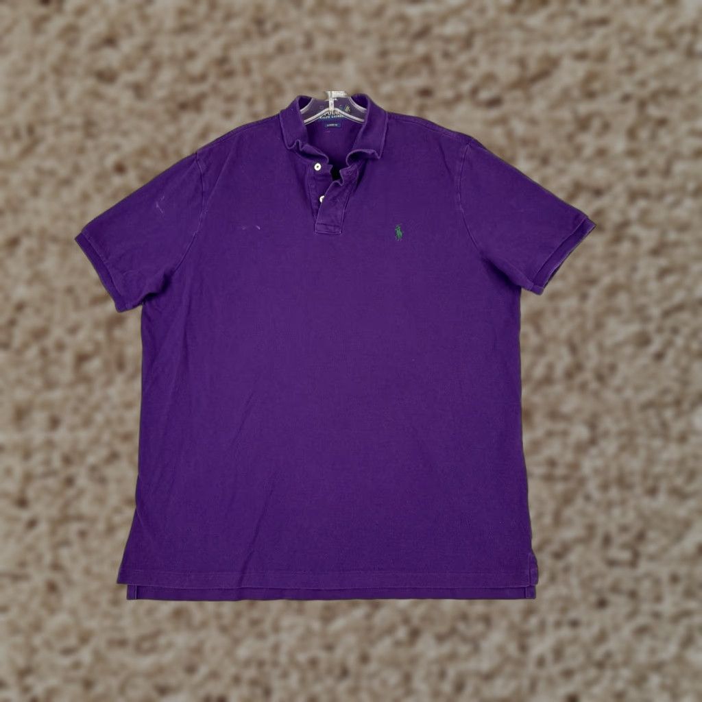 Ralph Lauren Ralph Lauren Polo Shirt Men XL Purple Classic Fit Cotton Jersey Logo Embroidered Polo Size US XL / EU 56 / 4 - 1 Thumbnail