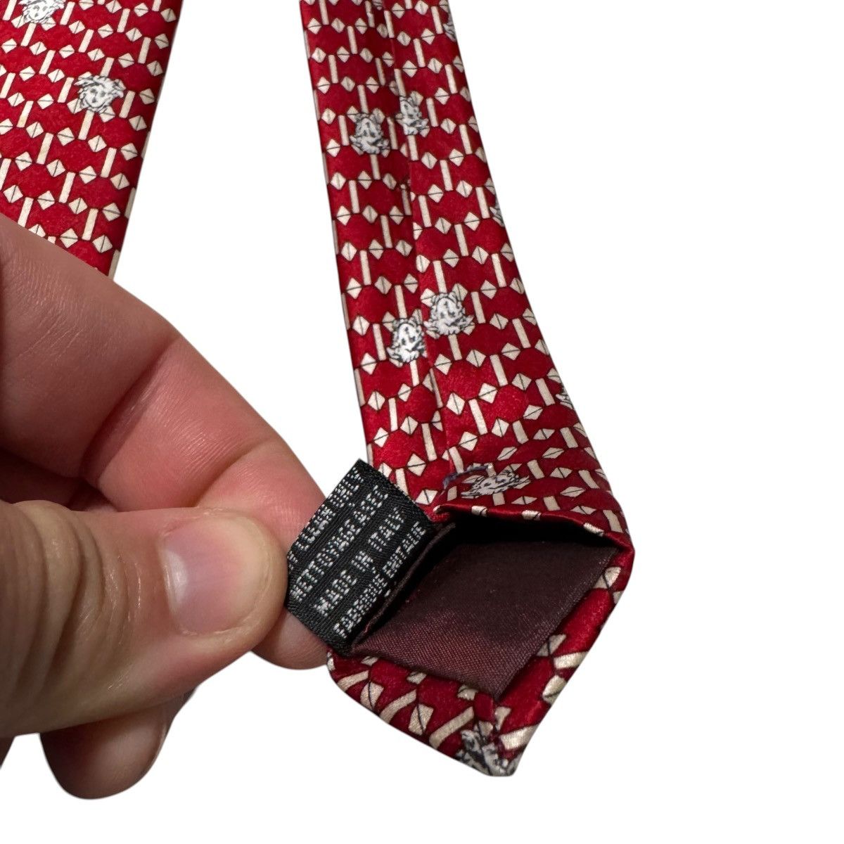 Versace Versace Classic V2 Hand Made 100% SILK Designer Tie 4" WIDTH Size ONE SIZE - 6 Thumbnail