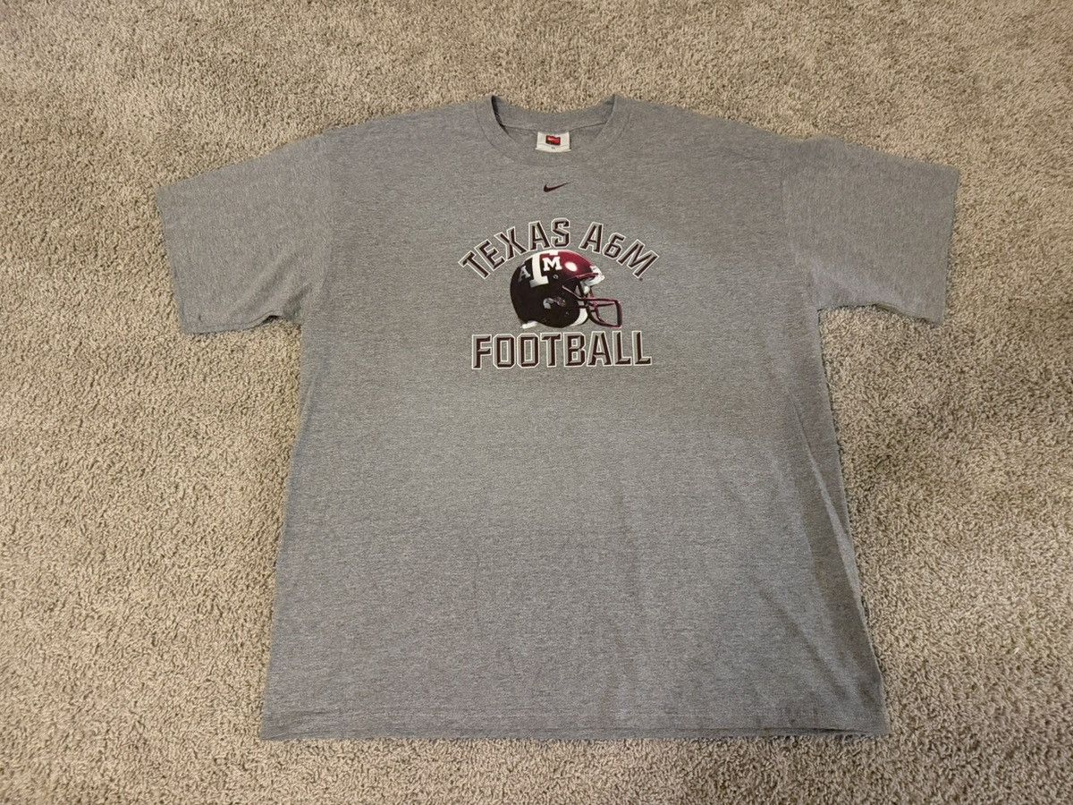 Nike Vintage Y2K Nike Center Swoosh Texas A&M Football Shirt Size US XL / EU 56 / 4 - 1 Thumbnail