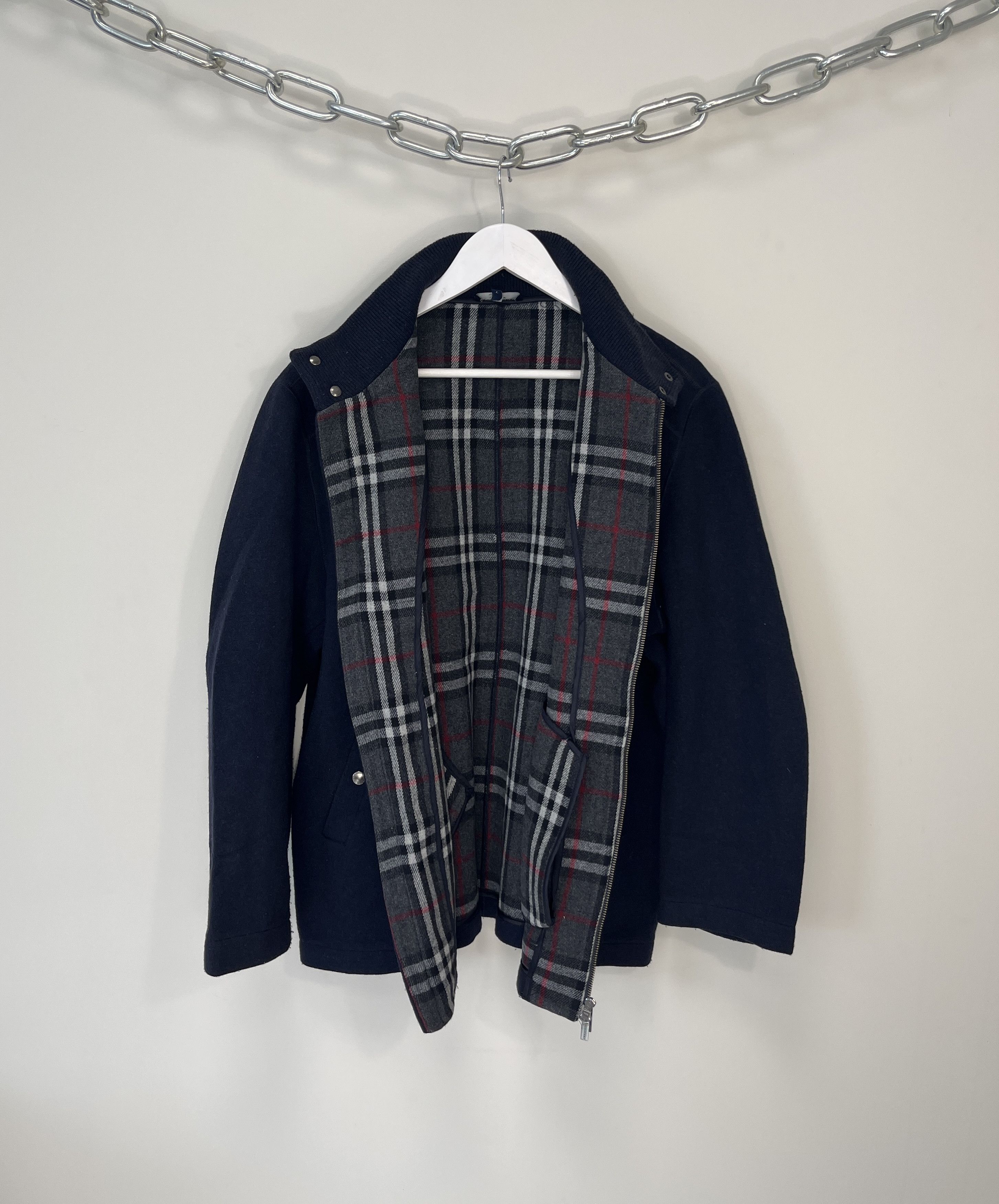 ジャケット・アウター vintage Burberry novacheck wool coat et BURBERRY Vintage COAT Hooded winter JACKET Nova CHECK Kids