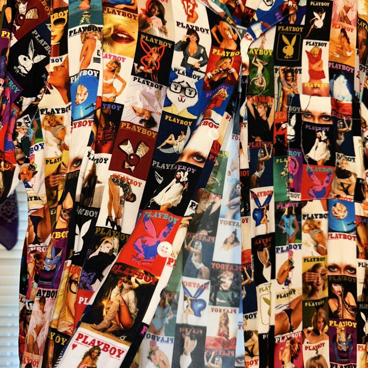 Playboy PLAYBOY By PacSun Cover Collage Camp Shirt Size US M / EU 48-50 / 2 - 5 Thumbnail