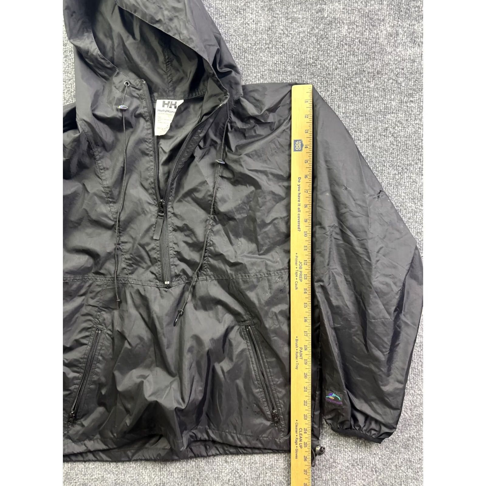 Helly Hansen Helly Hansen Jacket Mens S Black Hooded Zip Windbreaker Hiking Outdoor Adult Small Wind-Resistant Pockets Zip Front Size US S / EU 44-46 / 1 - 4 Thumbnail