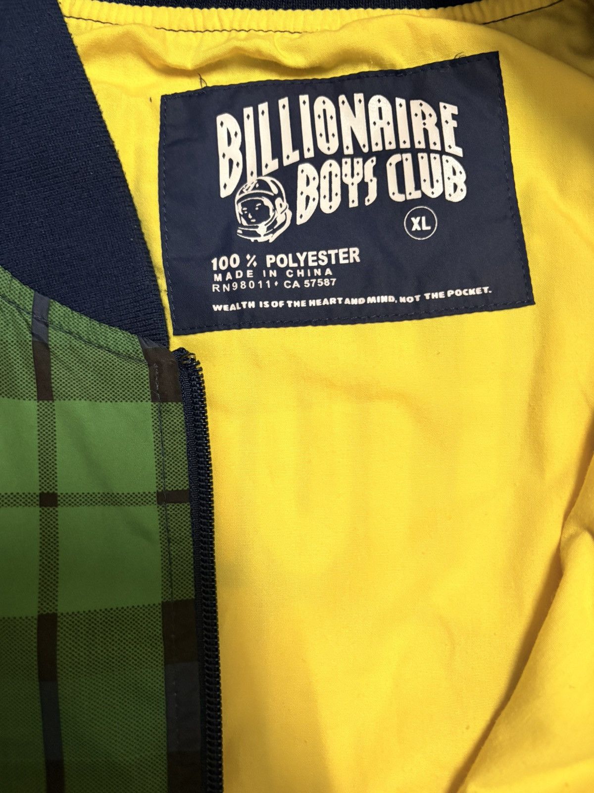 Billionaire Boys Club Billionaire Boys Club Plaid Bomber Jacket / Windbreaker Size US XL / EU 56 / 4 - 5 Thumbnail