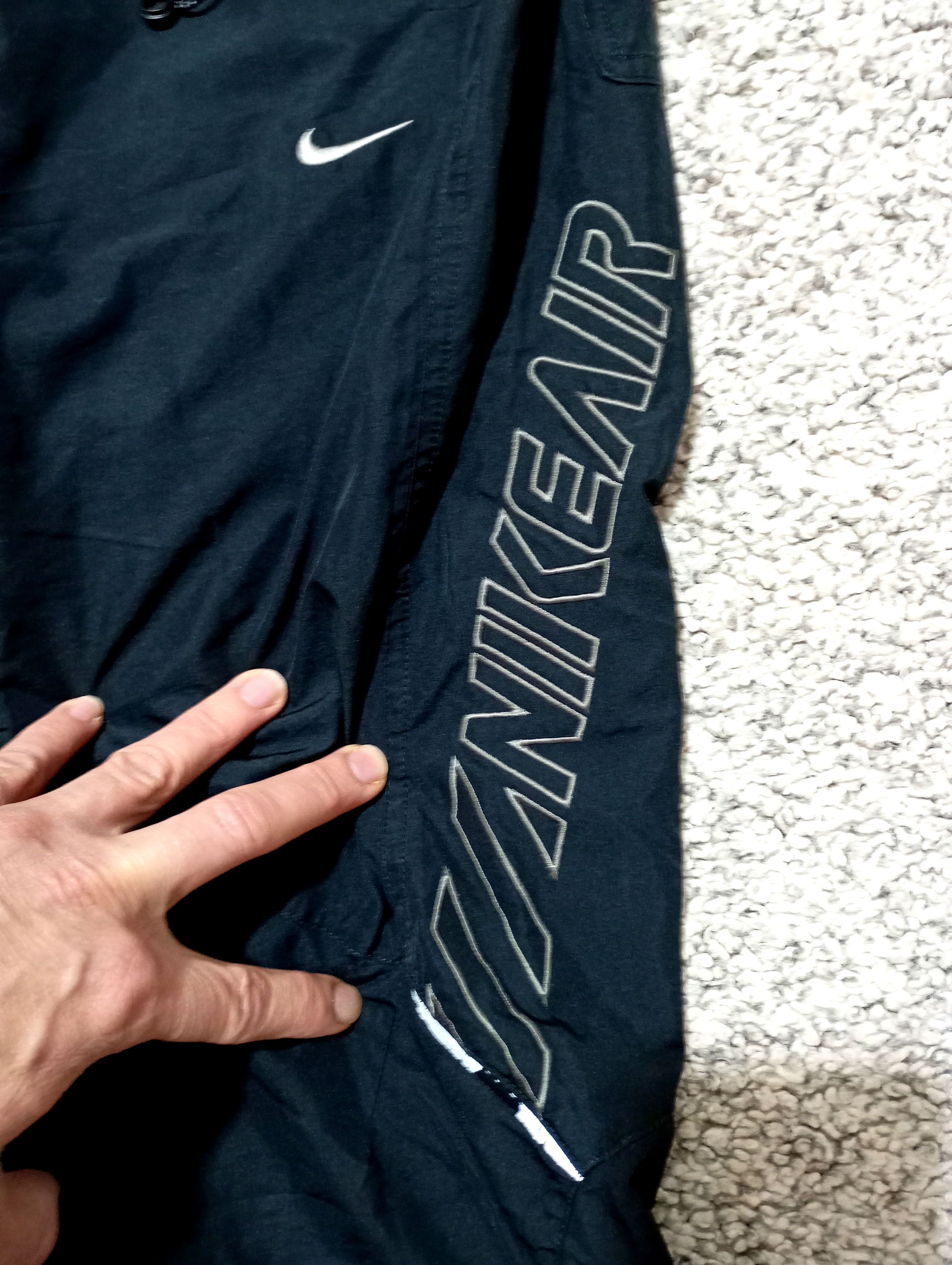 Nike Vintage Nike Air Pants 00s Nylon Striped Swoosh Y2K Baggy Size US 34 / EU 50 - 4 Thumbnail