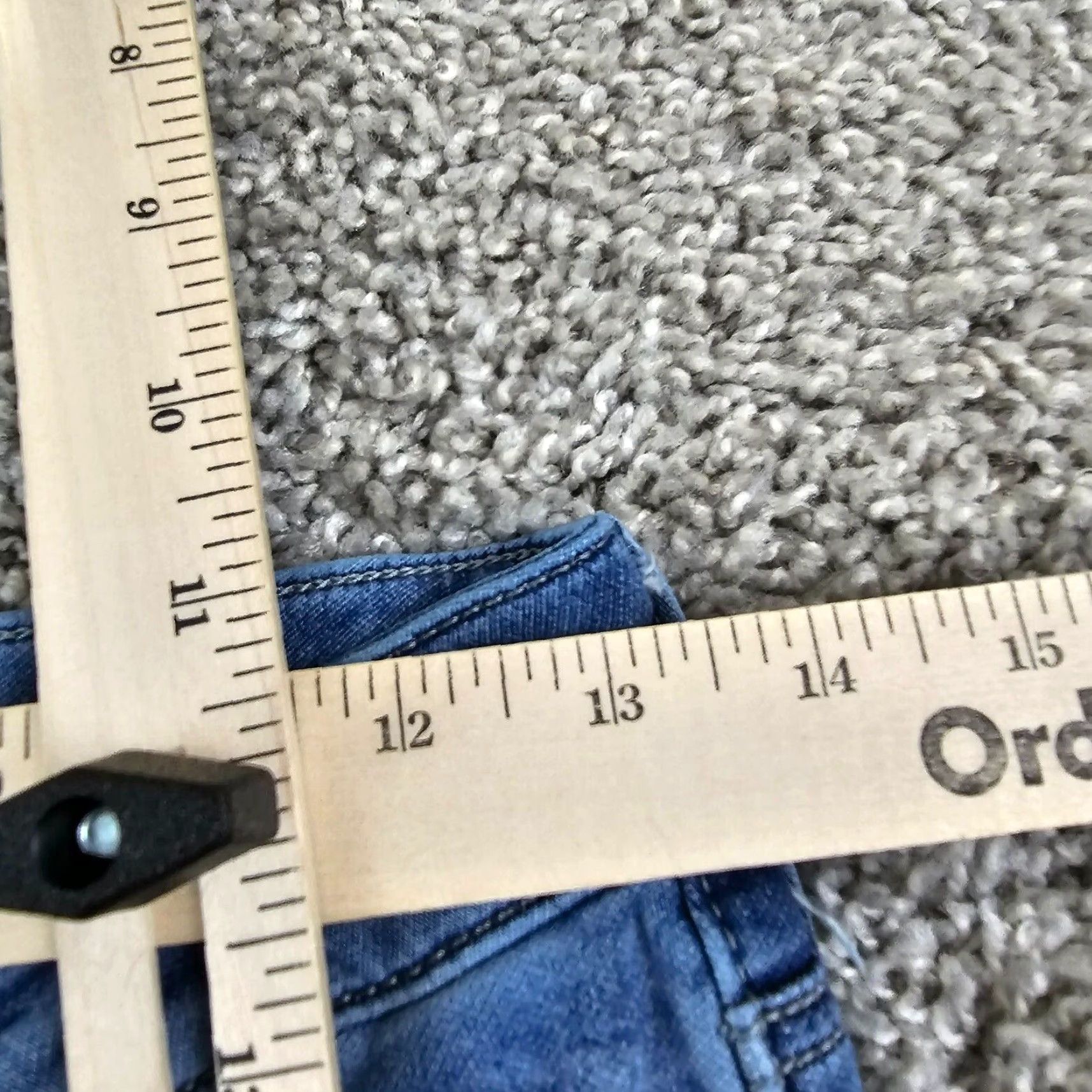 Vintage Mavi Jeans Womens 25 Low Rise Ankle Stretch Denim Pants Light Wash Blue 26x27 Size 42" / US 20 - 6 Thumbnail