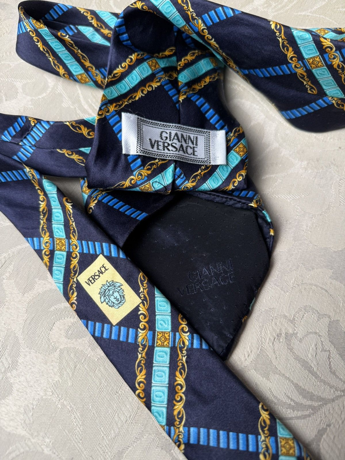 Versace Versace Baroque Tie Size ONE SIZE - 4 Thumbnail