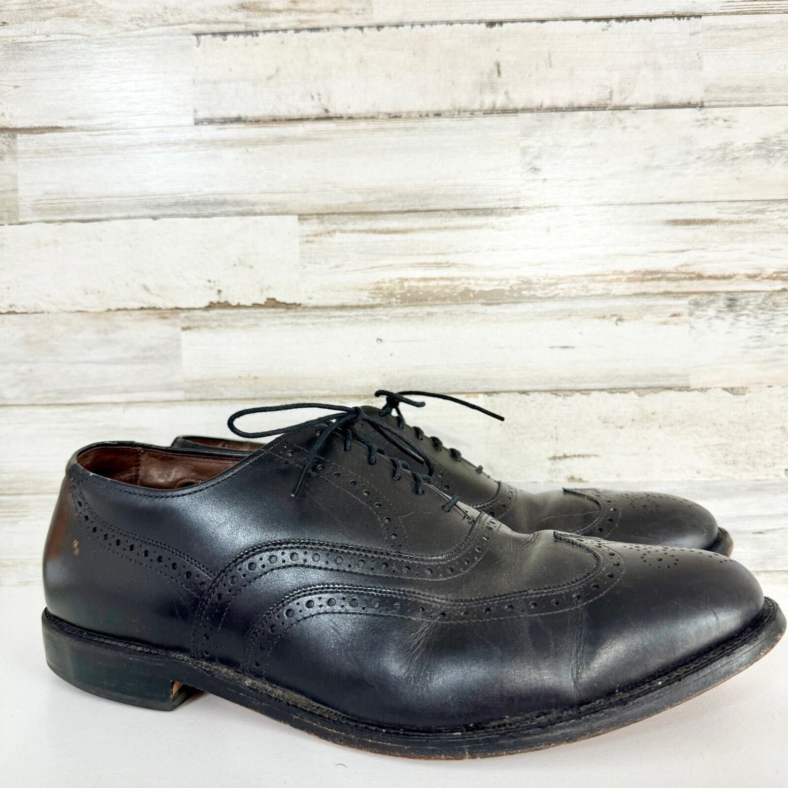 Allen Edmonds Longwing Blucher Derby Oxford Dress Shoes 10.5