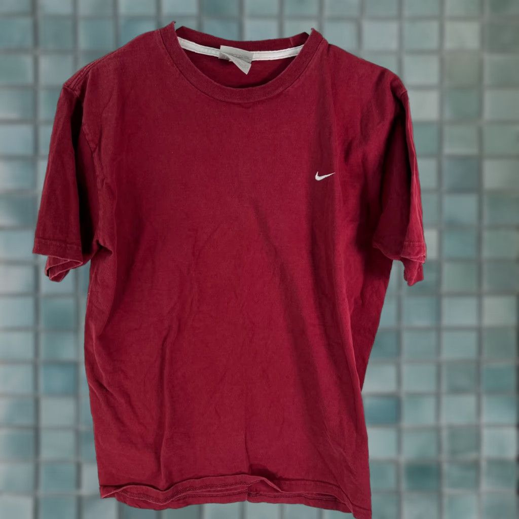 Nike Nike Mens Crew Neck Red T-Shirt Short Sleeve Large Classic Size US L / EU 52-54 / 3 - 1 Thumbnail