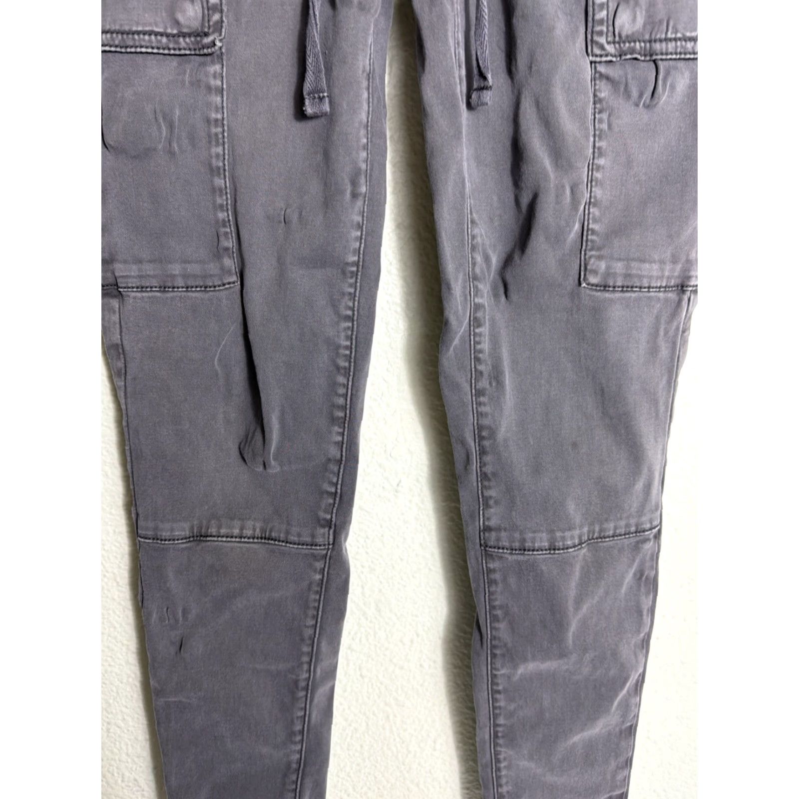 American Eagle Outfitters American Eagle Super Stretch Women’s Jeggings 2 Hi Rise Cargo Gray Flaws 26x28 Size 26" / US 2 / IT 38 - 4 Thumbnail