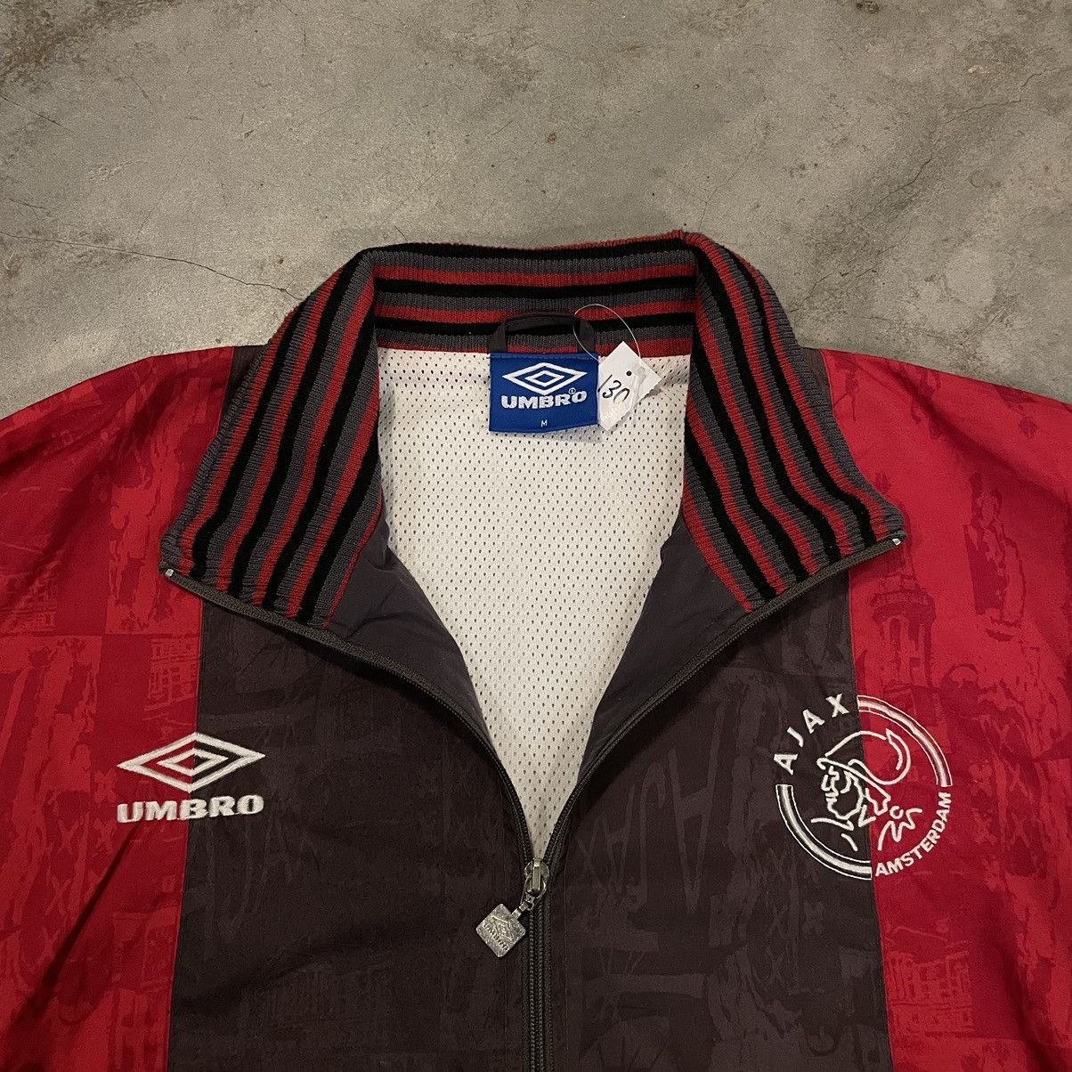 Umbro × Vintage Vintage 1997 Umbro Ajax Jacket Size US L / EU 52-54 / 3 - 3 Thumbnail