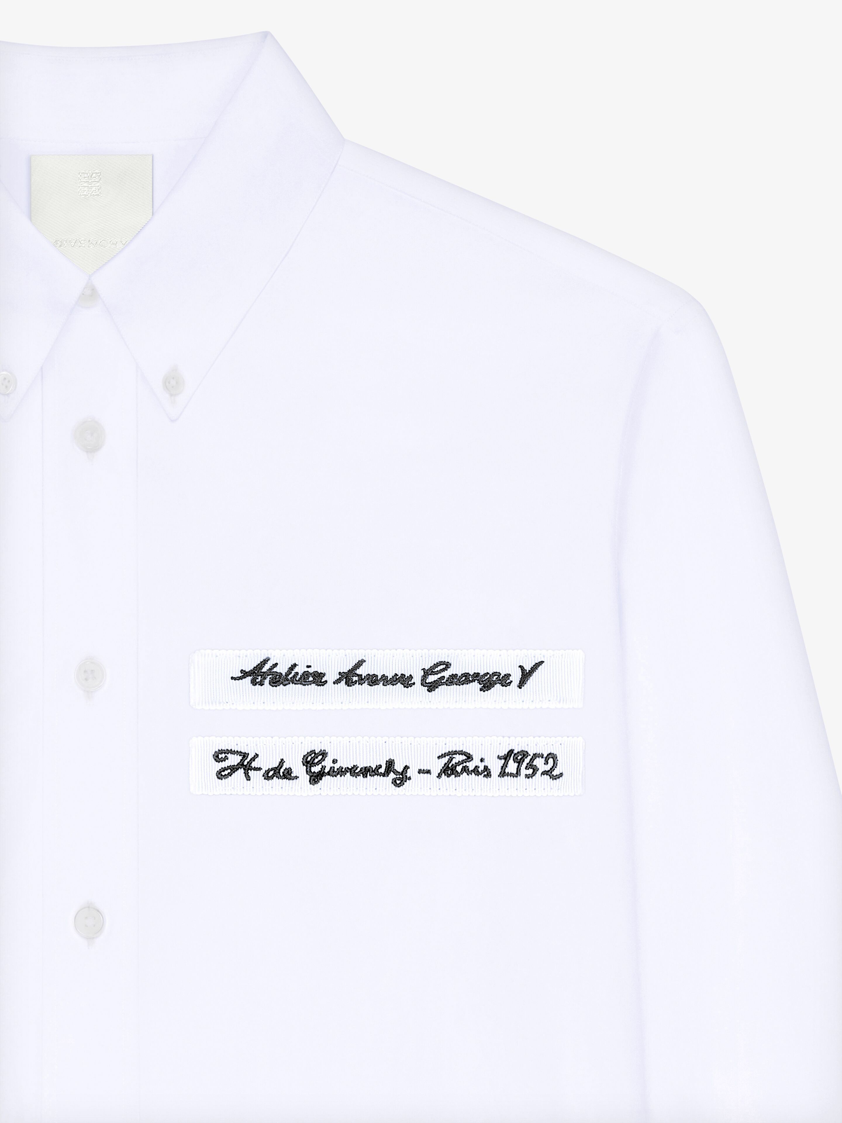 Givenchy o1mle0326 Custom Fit Shirt in White Size US XS / EU 42 / 0 - 2 Thumbnail