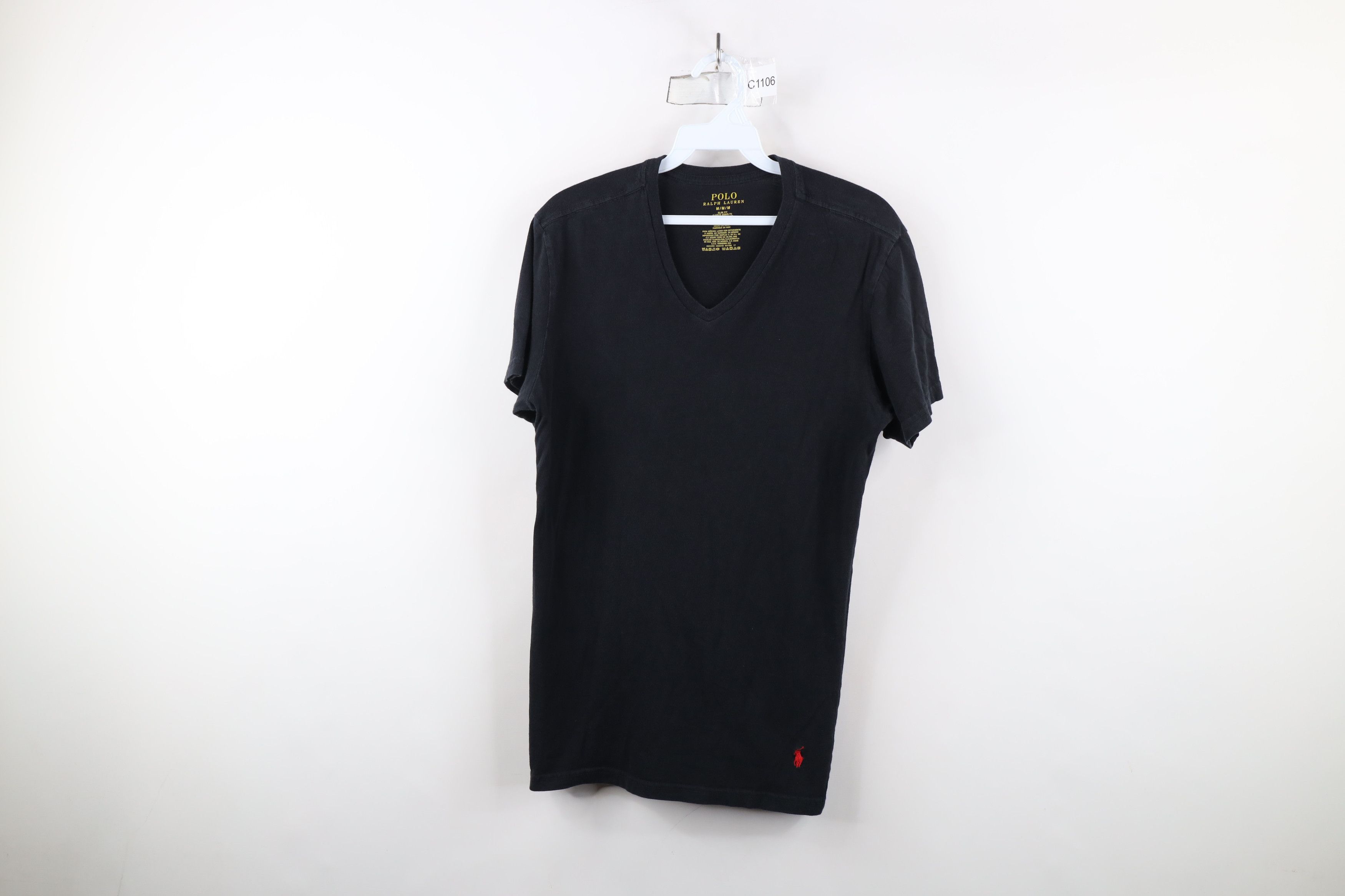 Ralph Lauren × Vintage Vintage Y2K Ralph Lauren Faded Short Sleeve V-Neck T-Shirt Size US M / EU 48-50 / 2 - 1 Thumbnail