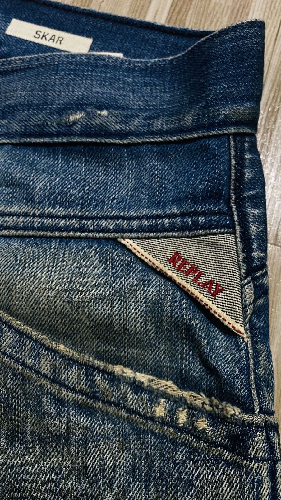 Vintage 💥VINTAGE JEANS💥REPLAY FLARE MADE IN TUNISIA💥 Size US 34 / EU 50 - 21 Thumbnail