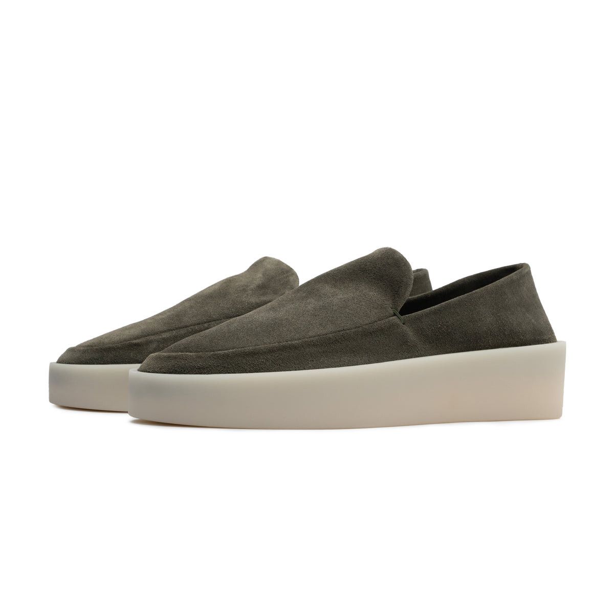 Fear of God o1s22i1n1024 101 Suede Slip-On in Green Size US 7 / EU 40 - 2 Thumbnail