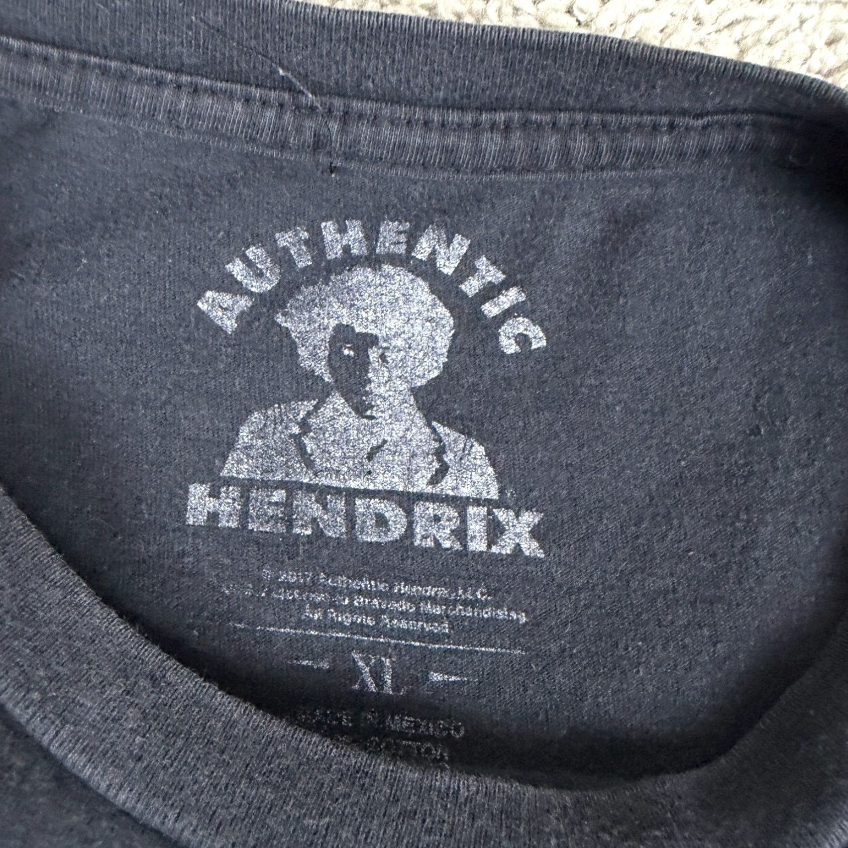 Vintage VINTAGE Jimi Hendrix Shirt Mens Extra Large Black USA Flag Photograph Short Sleeve READ Size US XL / EU 56 / 4 - 5 Thumbnail